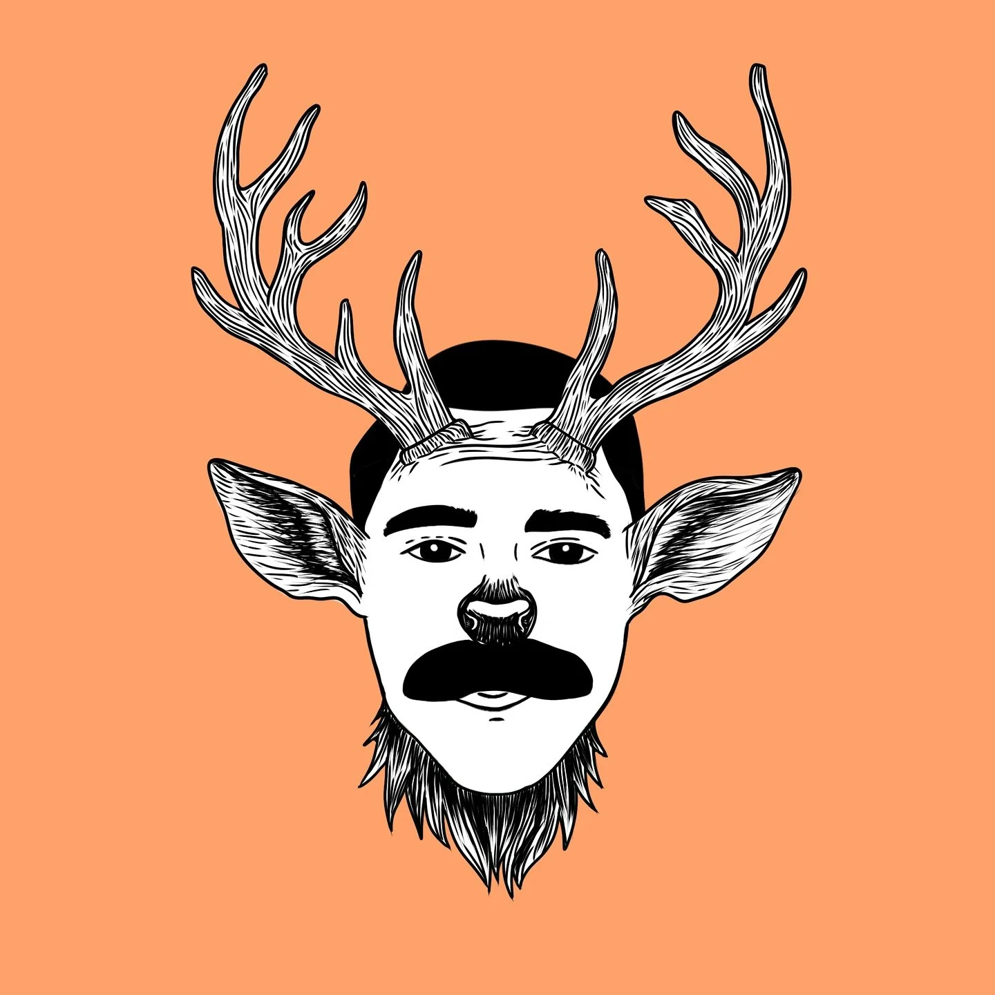 Day 5️⃣ - Deer 
Say no more.
#inktober #inktober2025 #juanpabloart #art #ink