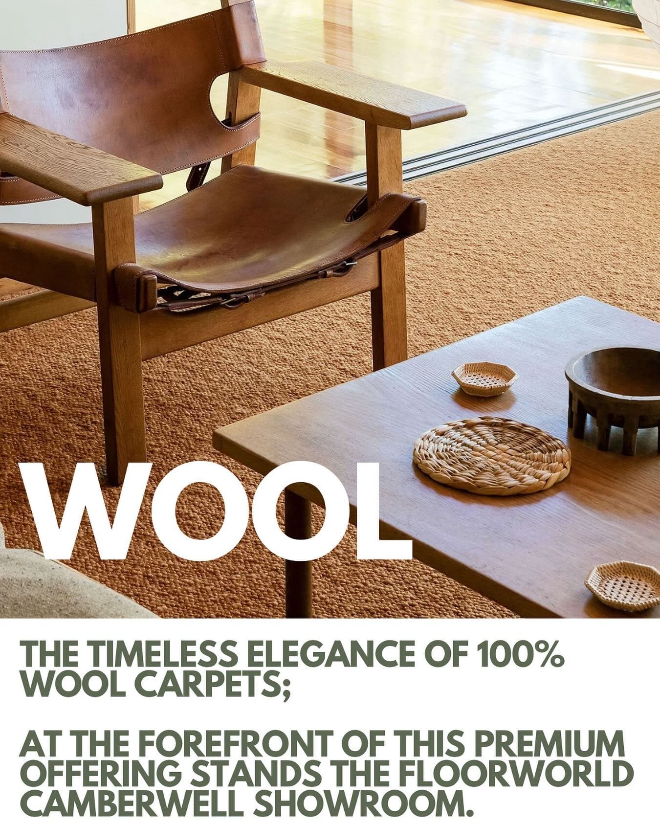 NEW POST! WOOL ; The  timeless elegance of wool carpets ! At the forefront of premium wool products stands the Floorworld Camberwell Showroom. Our offerings are a wide selection of luxury &amp; premium carpets. 
READ The Flooring Edit on our website;