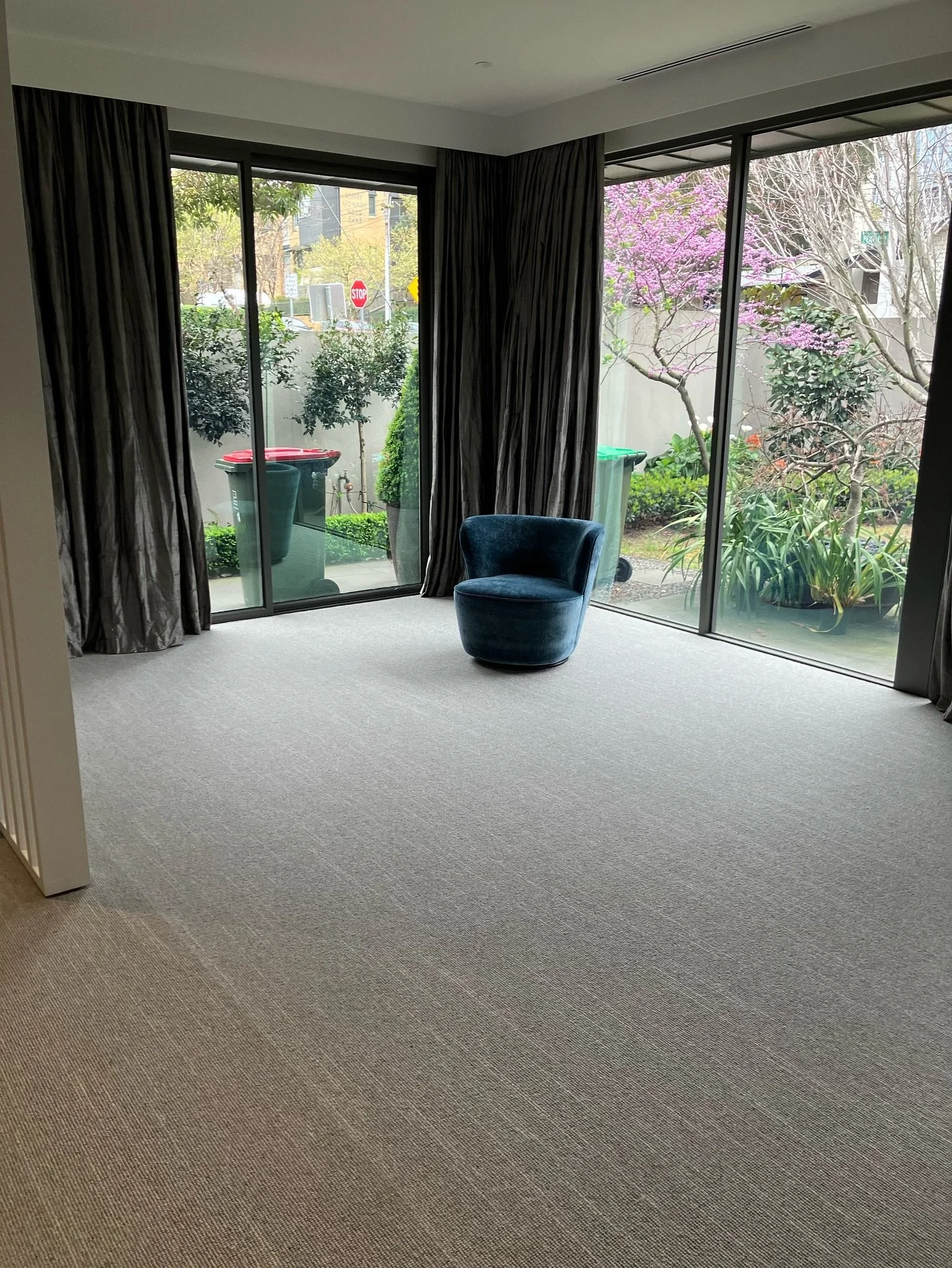 Carpet Supply &amp; Install for valued interior design client. This is Tussore, colour; Madder by @bremworth. A felted wool loop.  Looks fabulous 👏 #carpet #flooring #camberwellfloorworld #flooring #interiordesign #camberwell