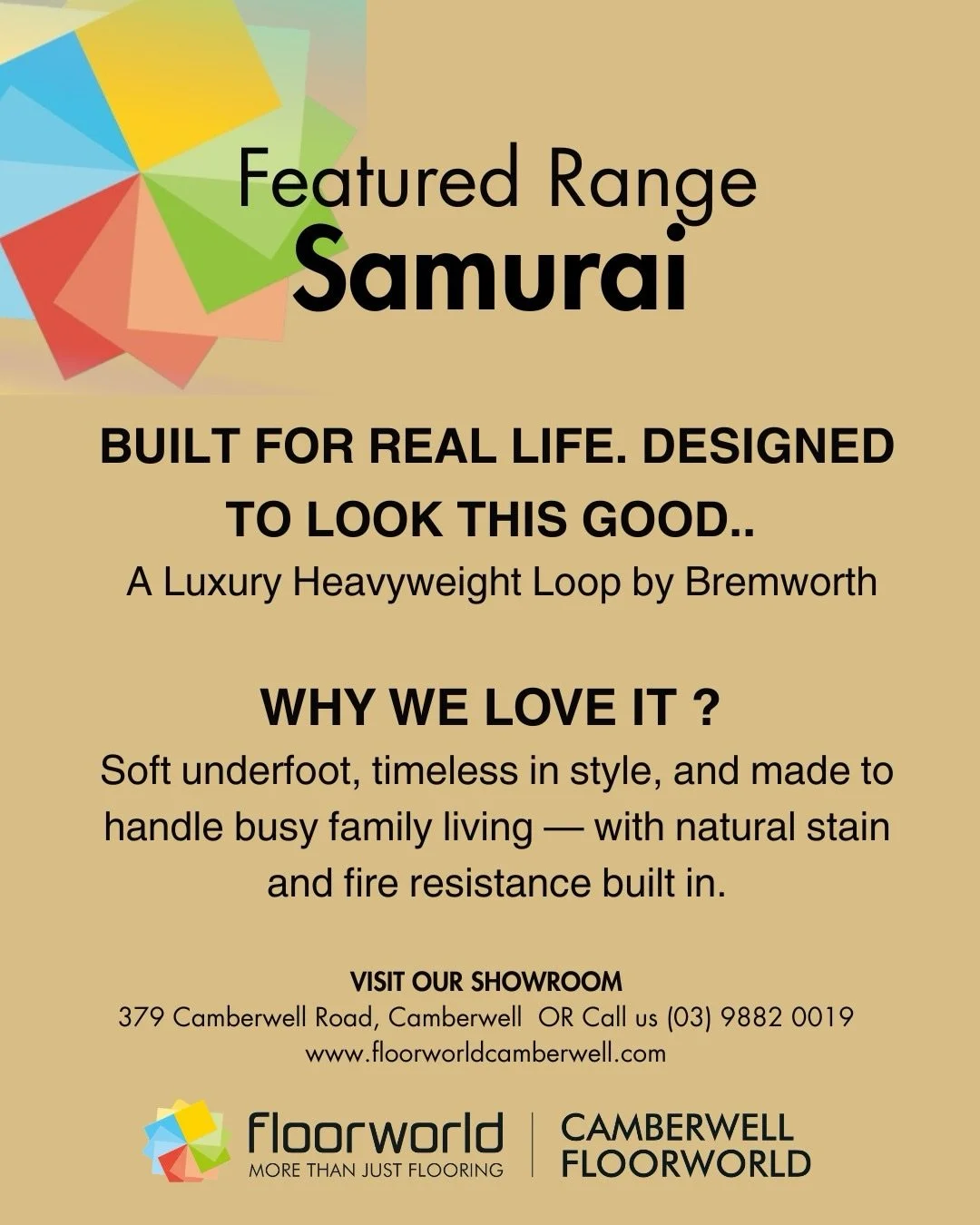 FEATURED RANGE | Samurai by @bremworth. One of our most popular carpet ranges. Looks fabulous ! #carpet #wool #interiordesign