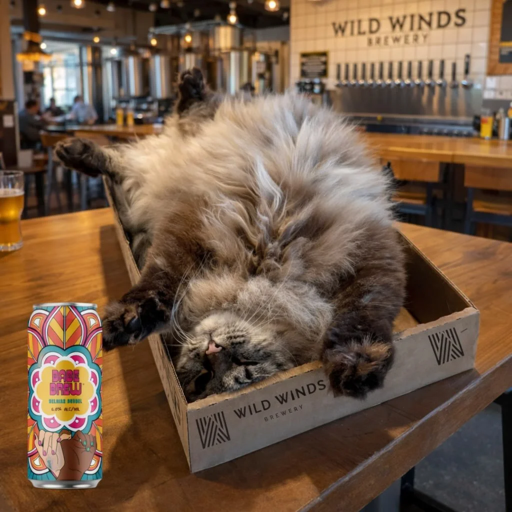 We had a little fun creating a brewery background &mdash; just tossing some positive vibes into the universe and manifesting that maybe&hellip; just maybe&hellip; 2026 is our taproom year!

In the meantime, when you buy beer by the flat, everyone win