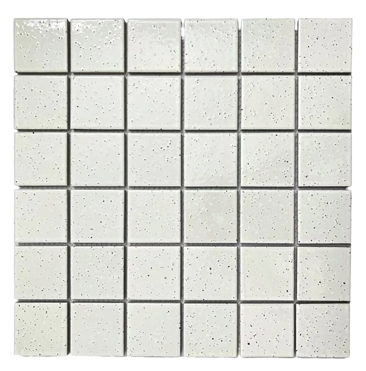 Tokyo White Speckled Gloss Square