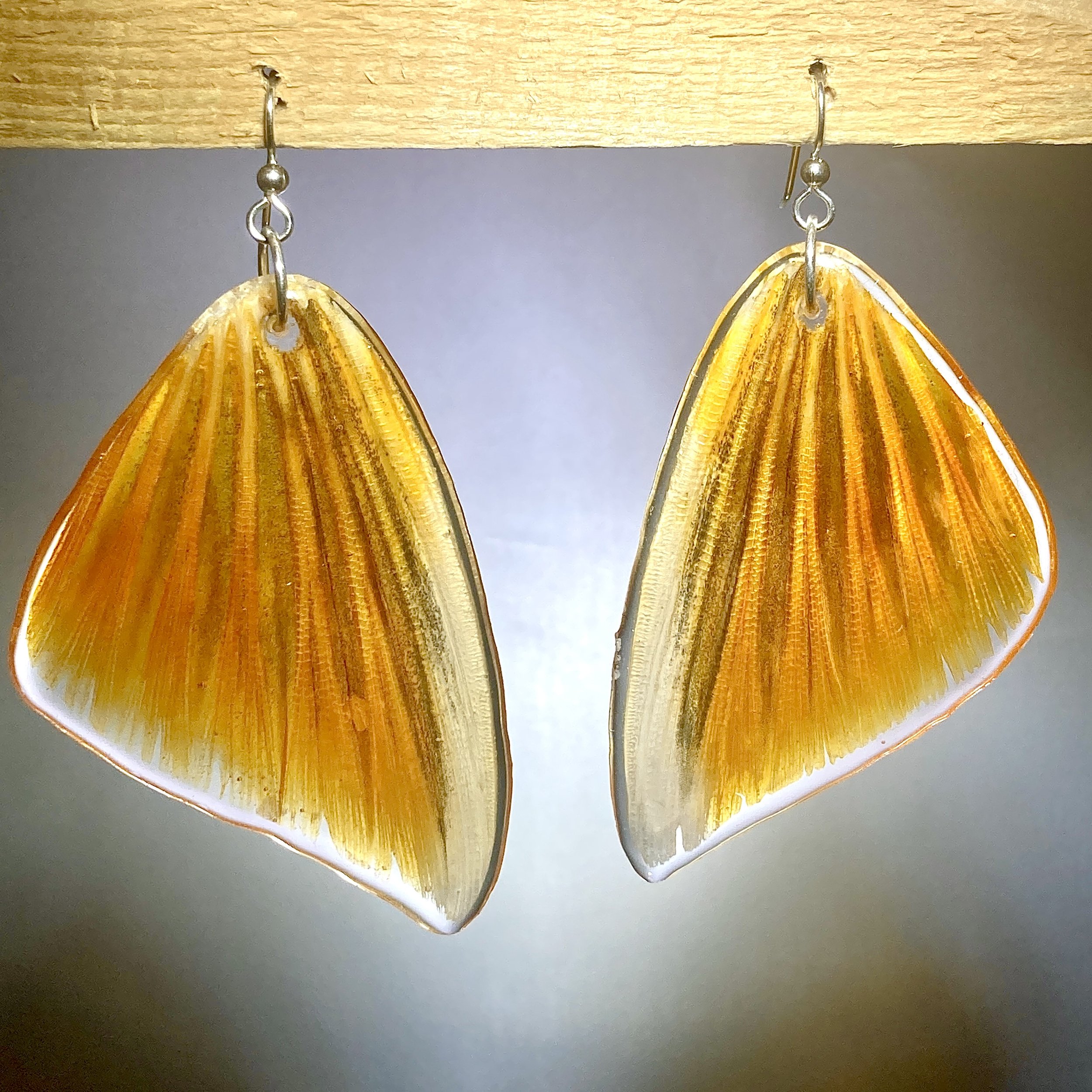 Lake Trout Fin Earrings