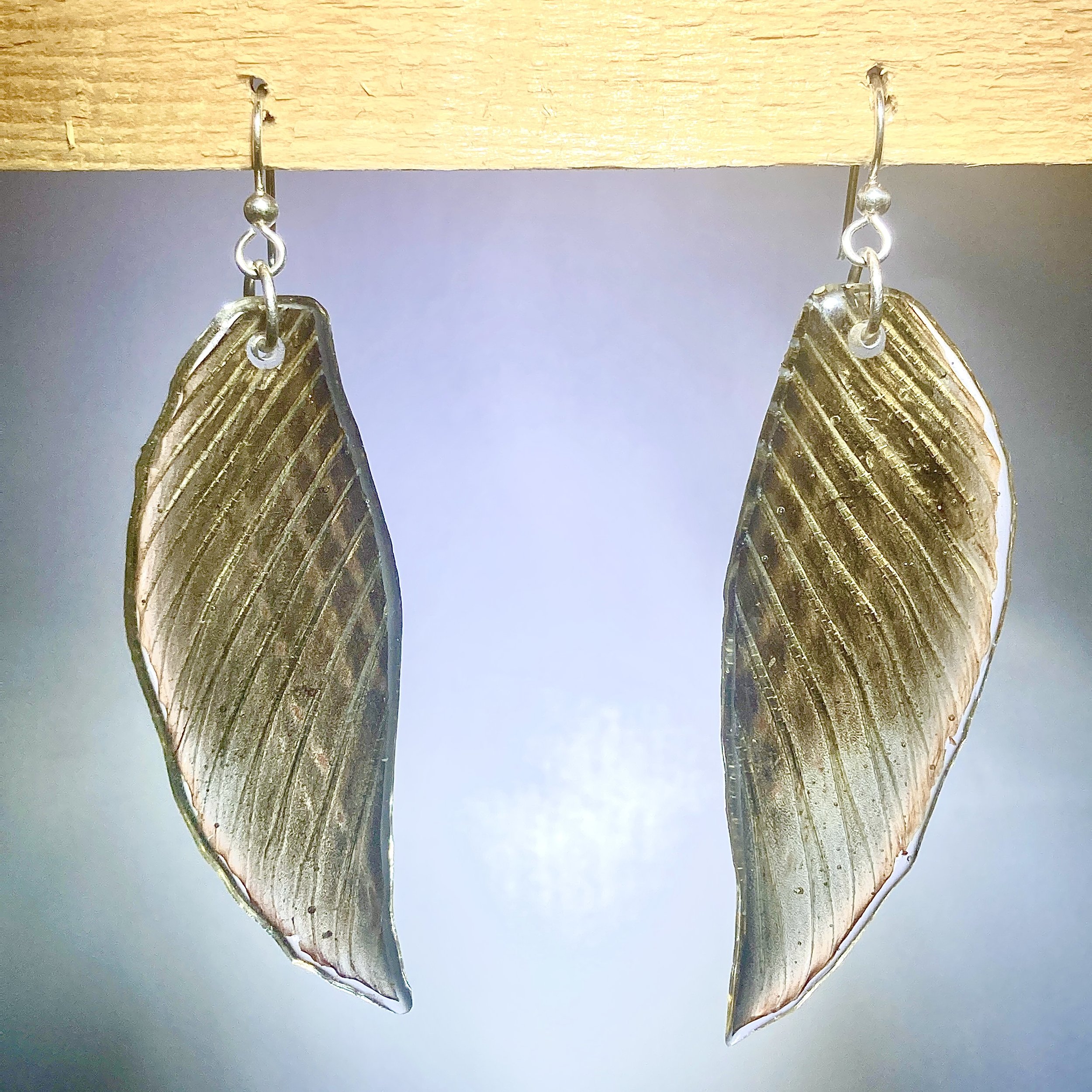 Arctic Grayling Fin Earrings