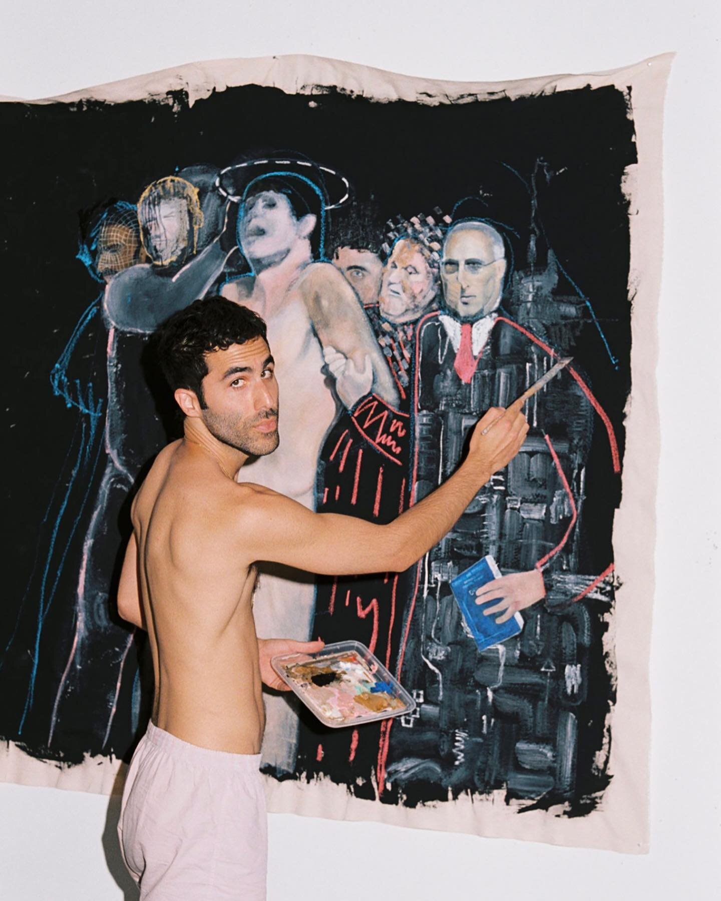 After writing and performing music for over a decade, Iranian-American artist @makan_ok took a different path that lead him to merge into painting. His constant experimentation, creativity, and strangeness lead him to create &ldquo;Collisions&rdquo;,