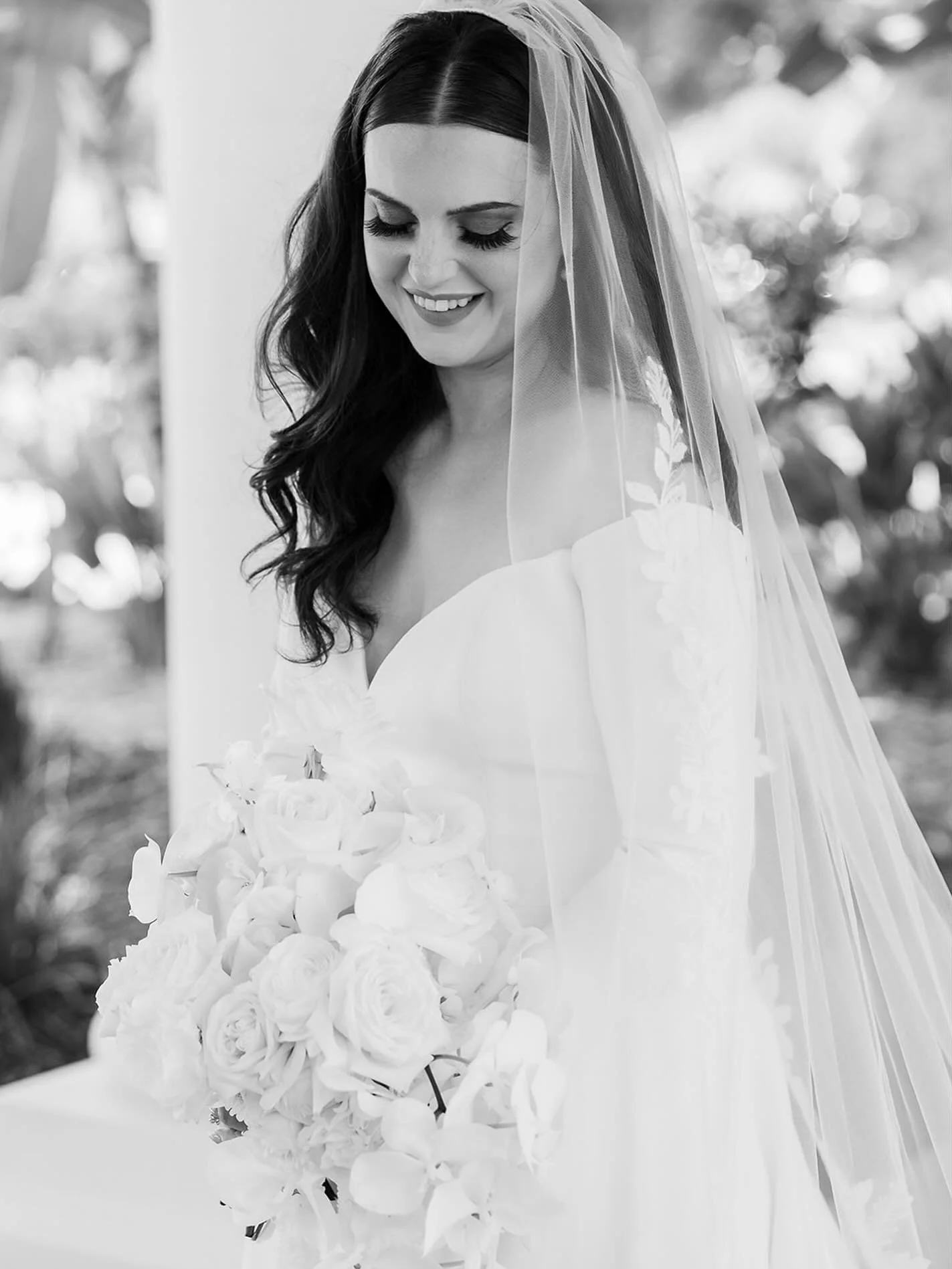 Timeless elegance for this stunning bride, we are truly blessed to have been apart of Victoria&rsquo;s big day! To match her amazing vibe our VOG artist created a half-up, half-down with an elegant curl that paired perfectly with her radiant, self-do