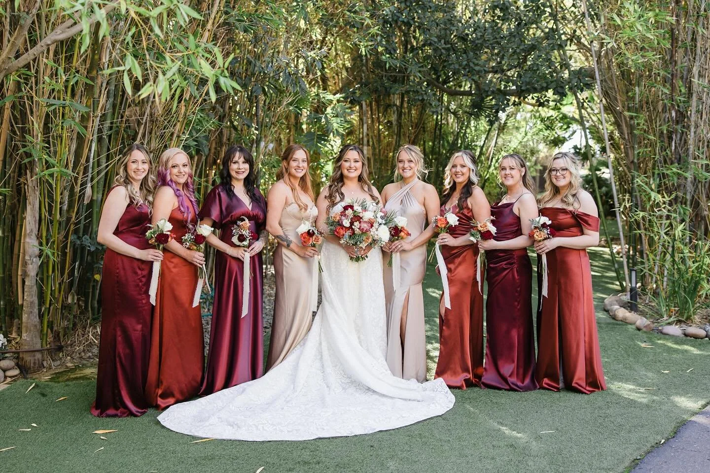 Bridal beauty dreams brought to life by our talented SD team, with a little help from our amazing LA stylists! We had the special honor of doing the makeup and hair for this gorgeous bride and her bridal party.

In this photo, you can feel the joy, l