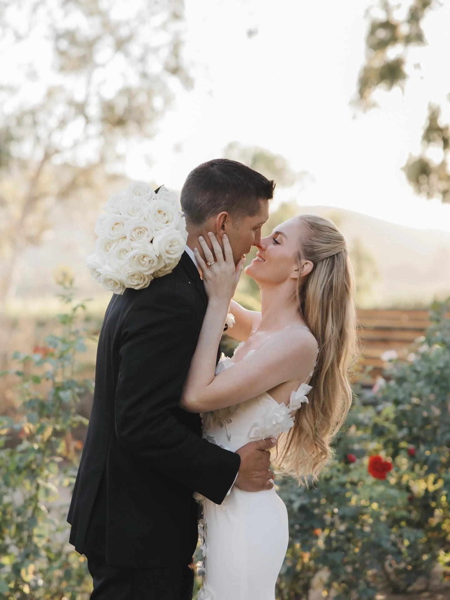 Hair goals for this beautiful bride 💕For this wedding, we only did the hair, and our bride chose the most stunning half-up, half-down style that looked absolutely perfect on her big day. Soft, romantic, and timeless, it was the perfect finishing tou