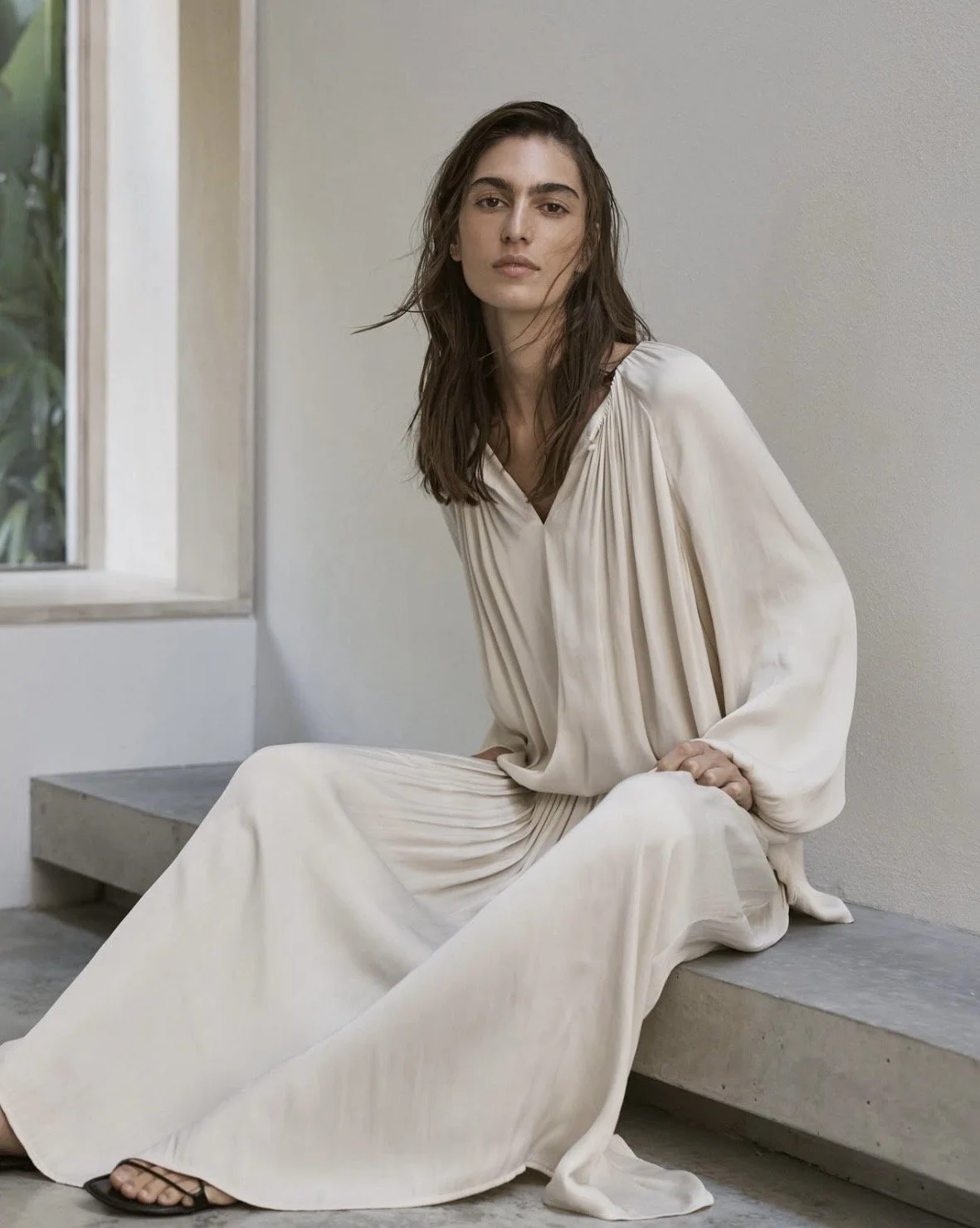 MORRISON | NOUGAT VIVIENNE BLOUSE.