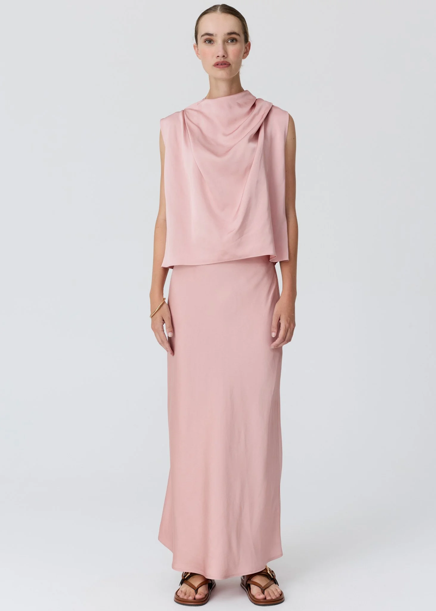 POL | INNES PINK TIE NECK TOP.