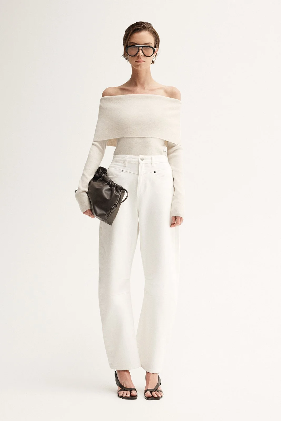 ELKA COLLECTIVE | IVORY MERINO KNIT TOP.