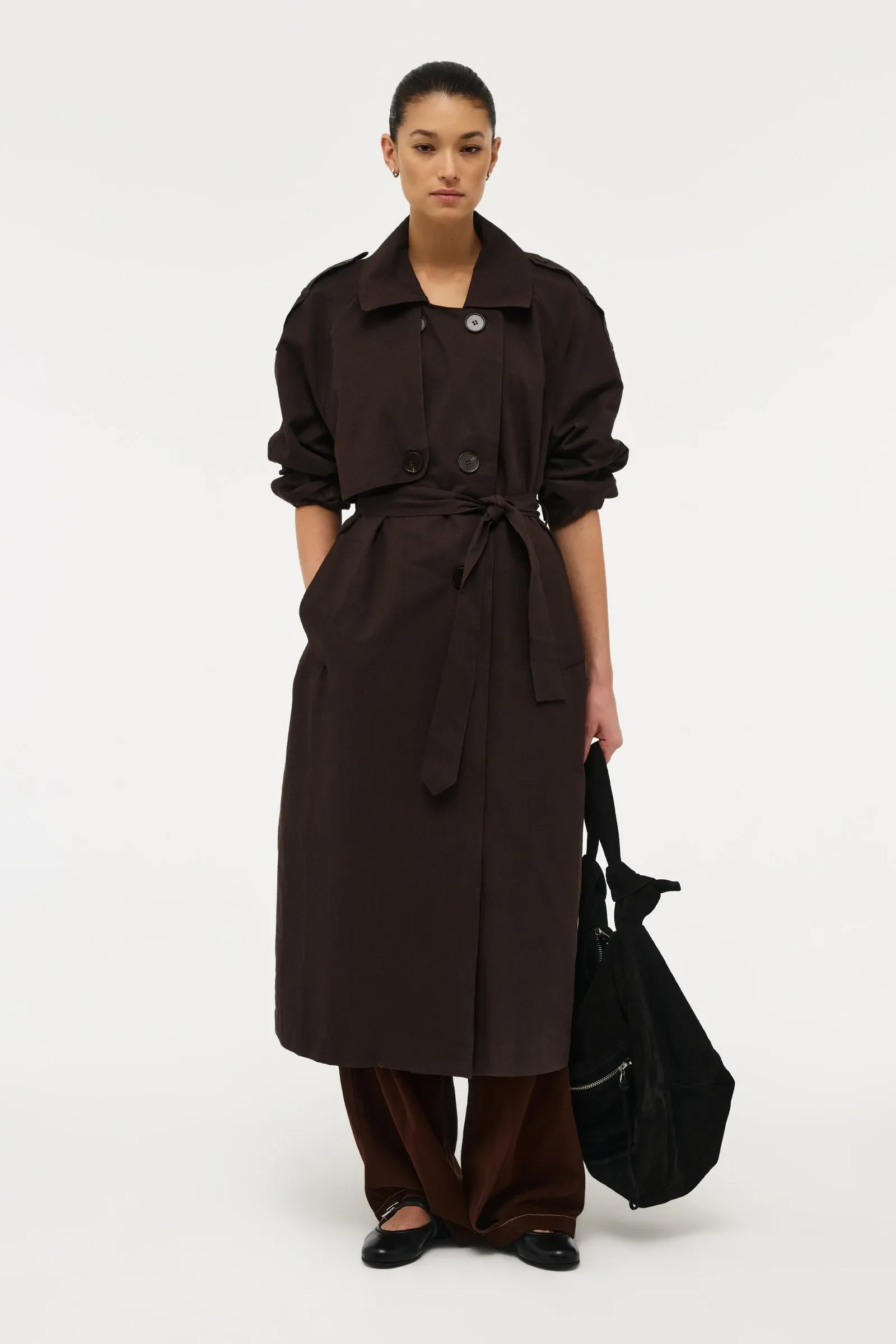 NEUW | CHOCOLATE DISCONNECT TRENCH.