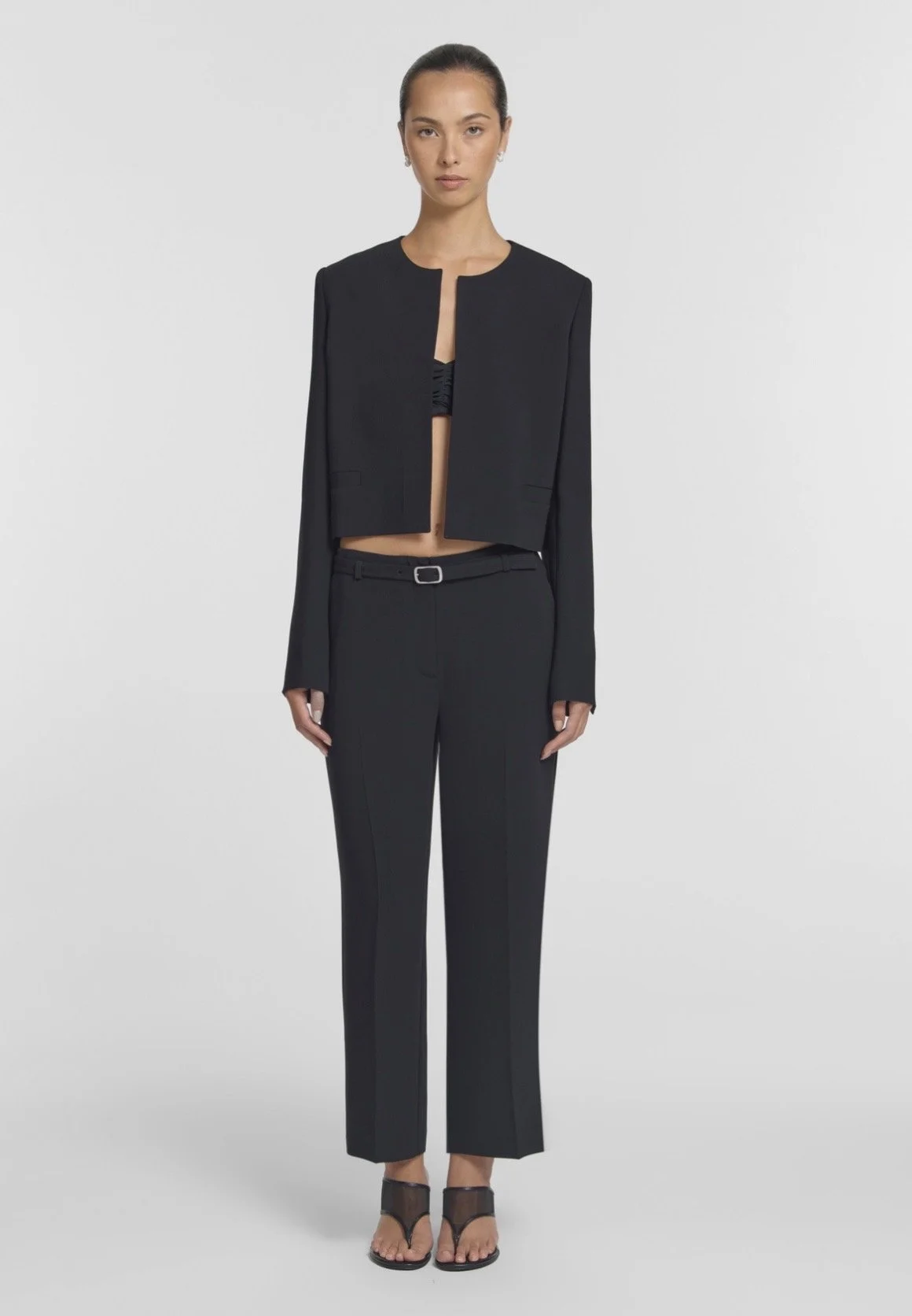 VIKTORIA & WOODS | BOBCAT CROPPED BLACK PANT.