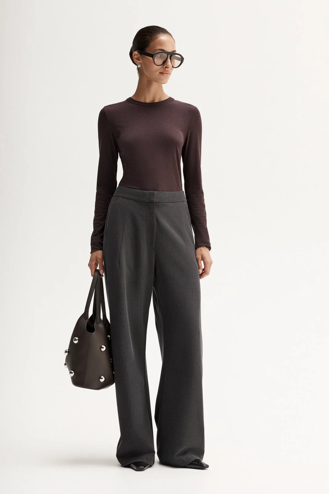 ELKA COLLECTIVE | ESPRESSO CREW NECK TOP.