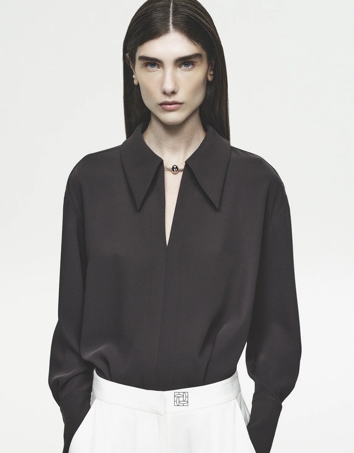 ELKA COLLECTIVE | MILLICENT CHOCOLATE SHIRT.