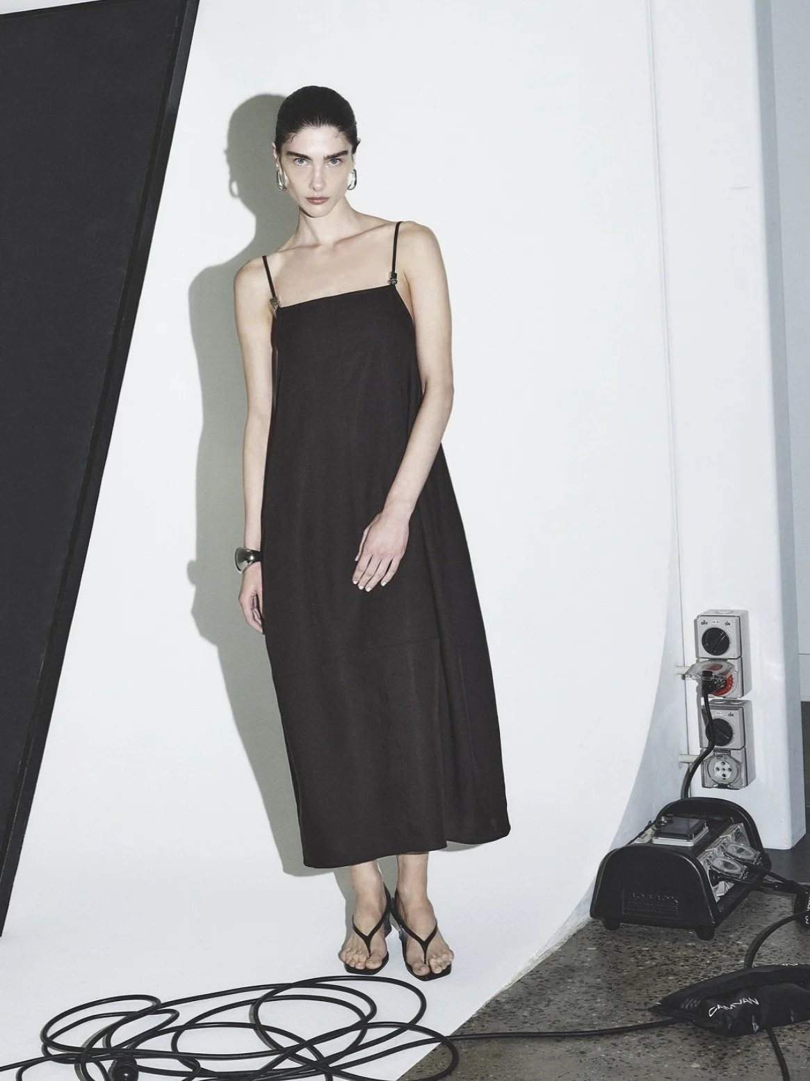 ELKA COLLECTIVE | CARLO CHOCOLATE MAXI DRESS.