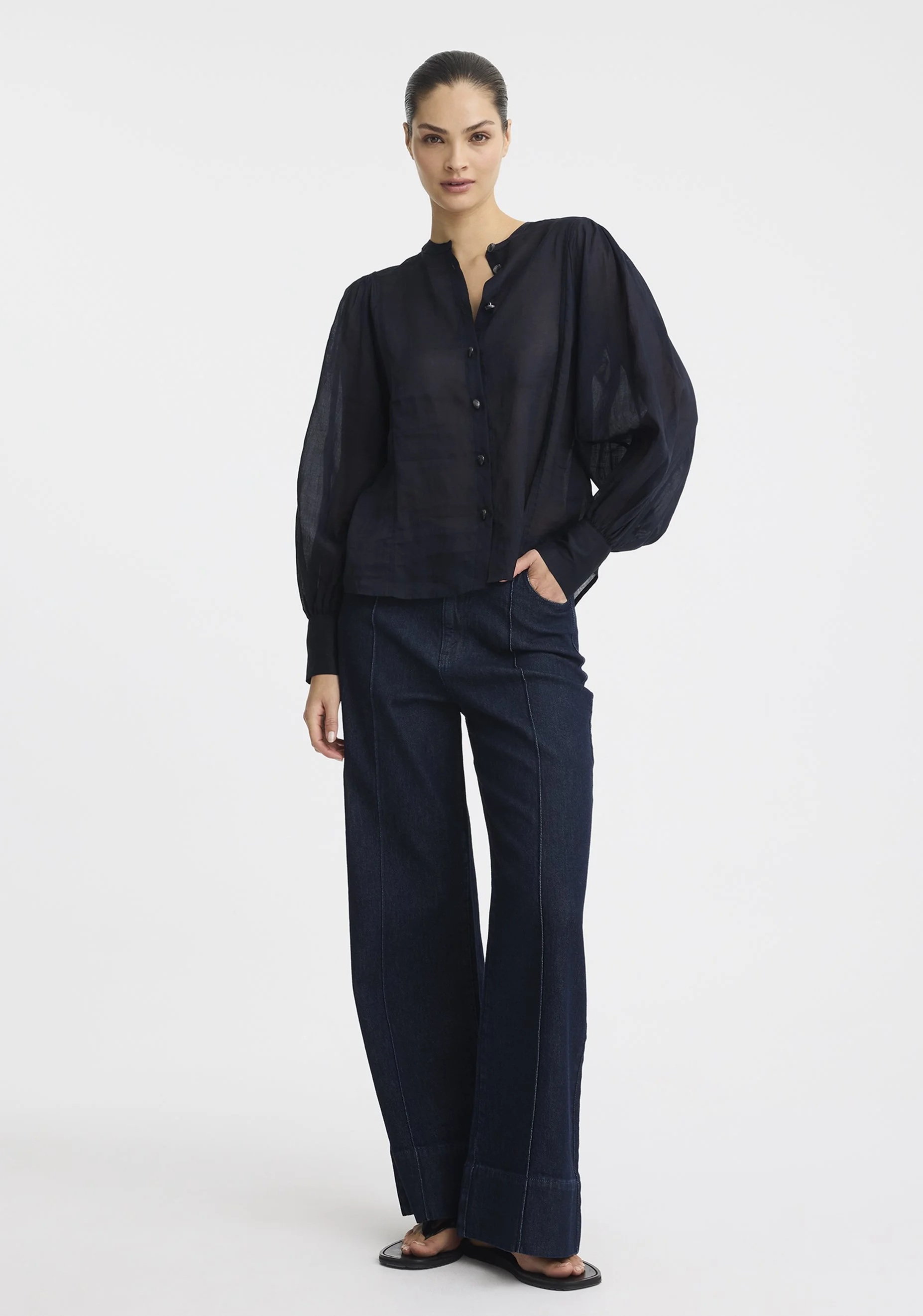 MORRISON | HEWITT BLOUSE INDIGO.