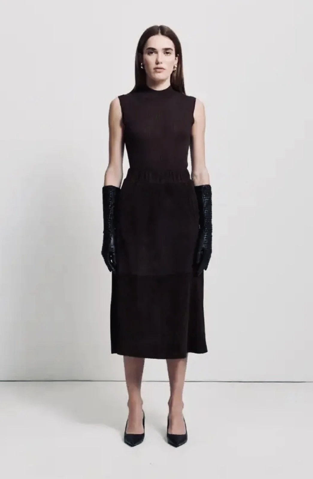 RAW BY RAW | CHOCOLATE SUEDE SKIRT.