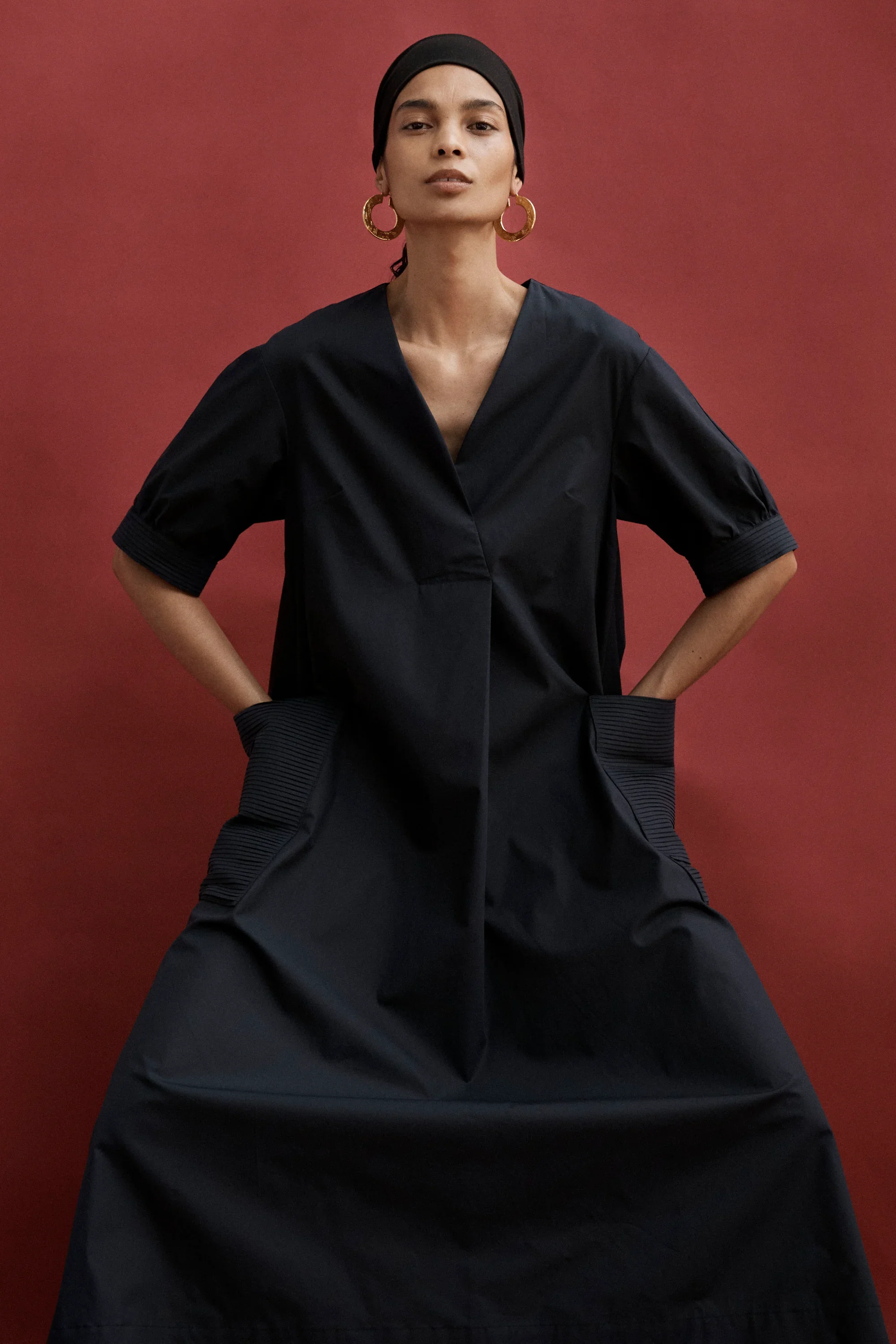FOEMINA | NAVY MARLOWE DRESS.