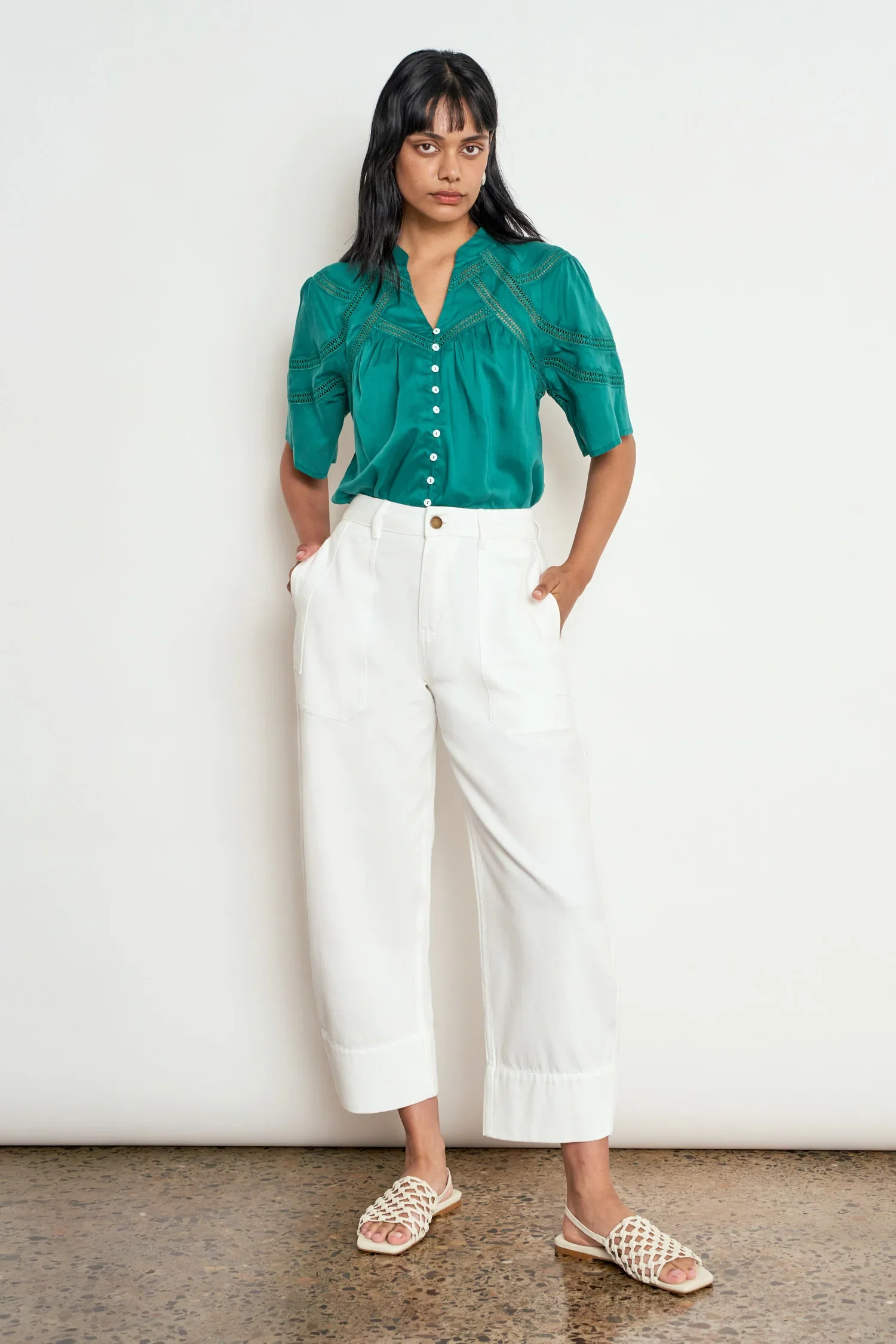 ZOE KRATZMANN | WHITE LEDGER JEAN.