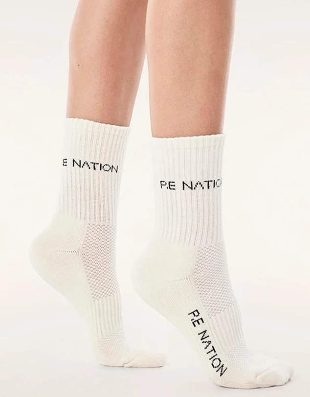 PE NATION | WHISPER WHITE SOCK.