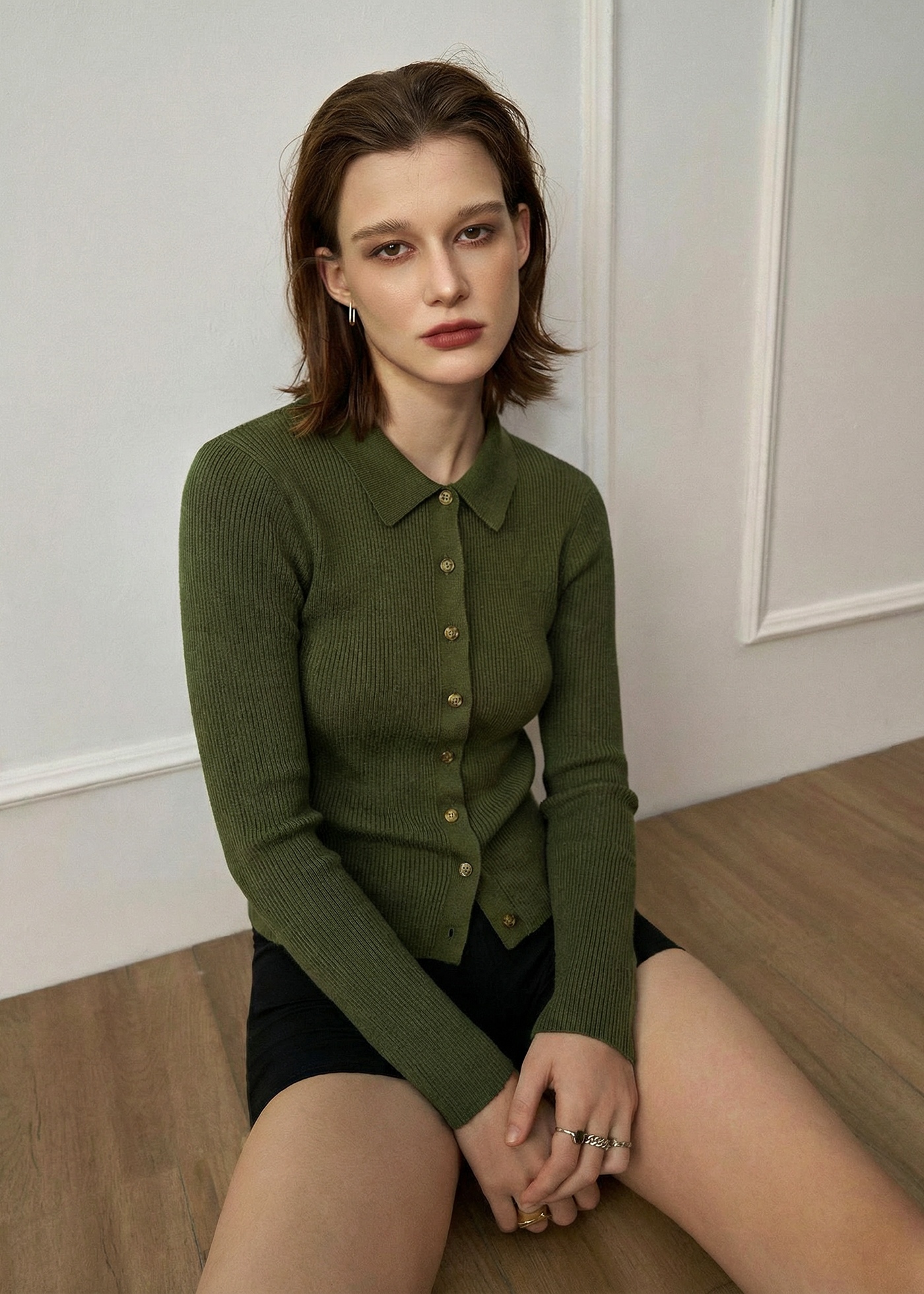 ALETE THREADS | OLIVE LULU CARDIGAN.