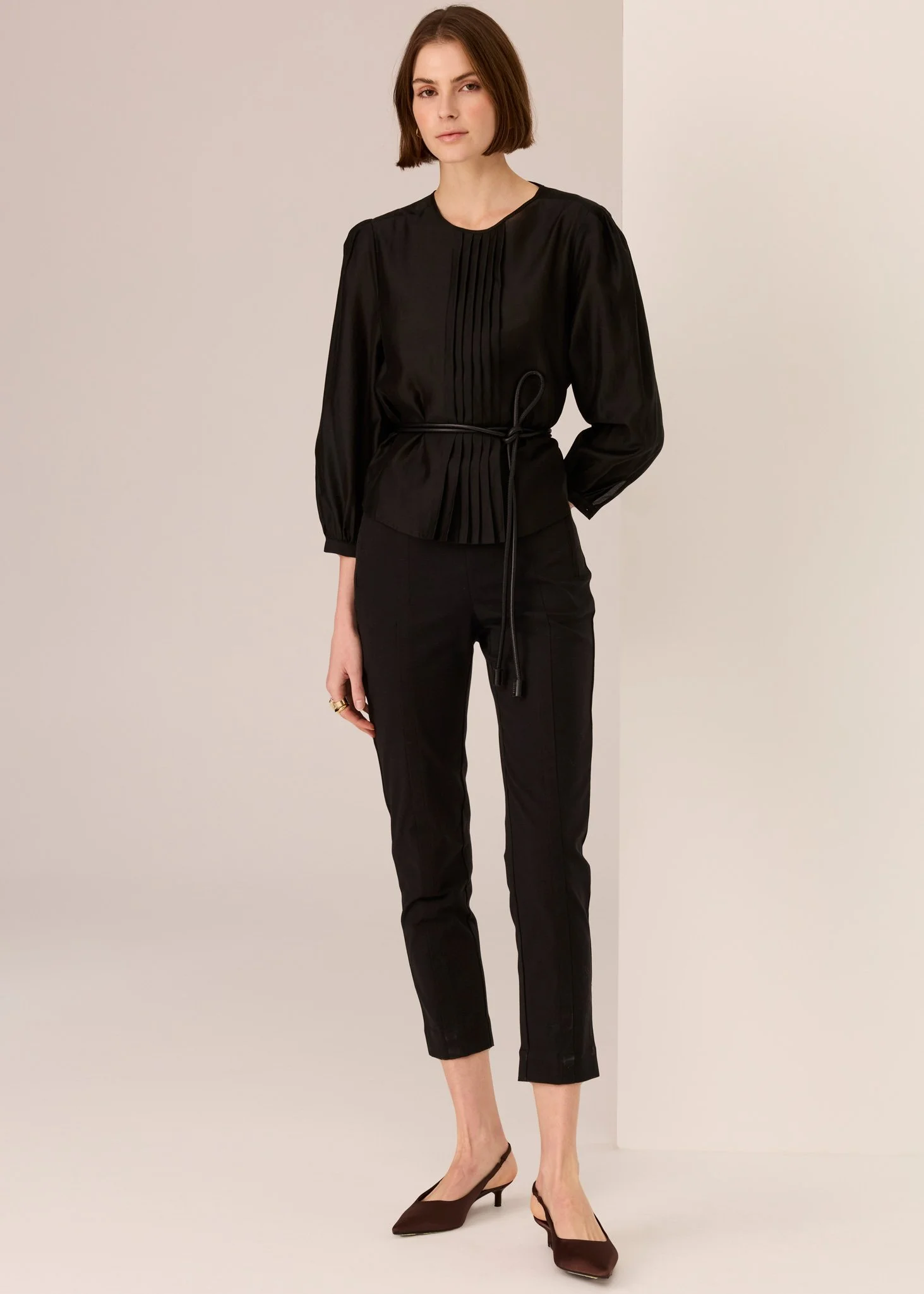 POL | CHARCOAL MAE TOP.