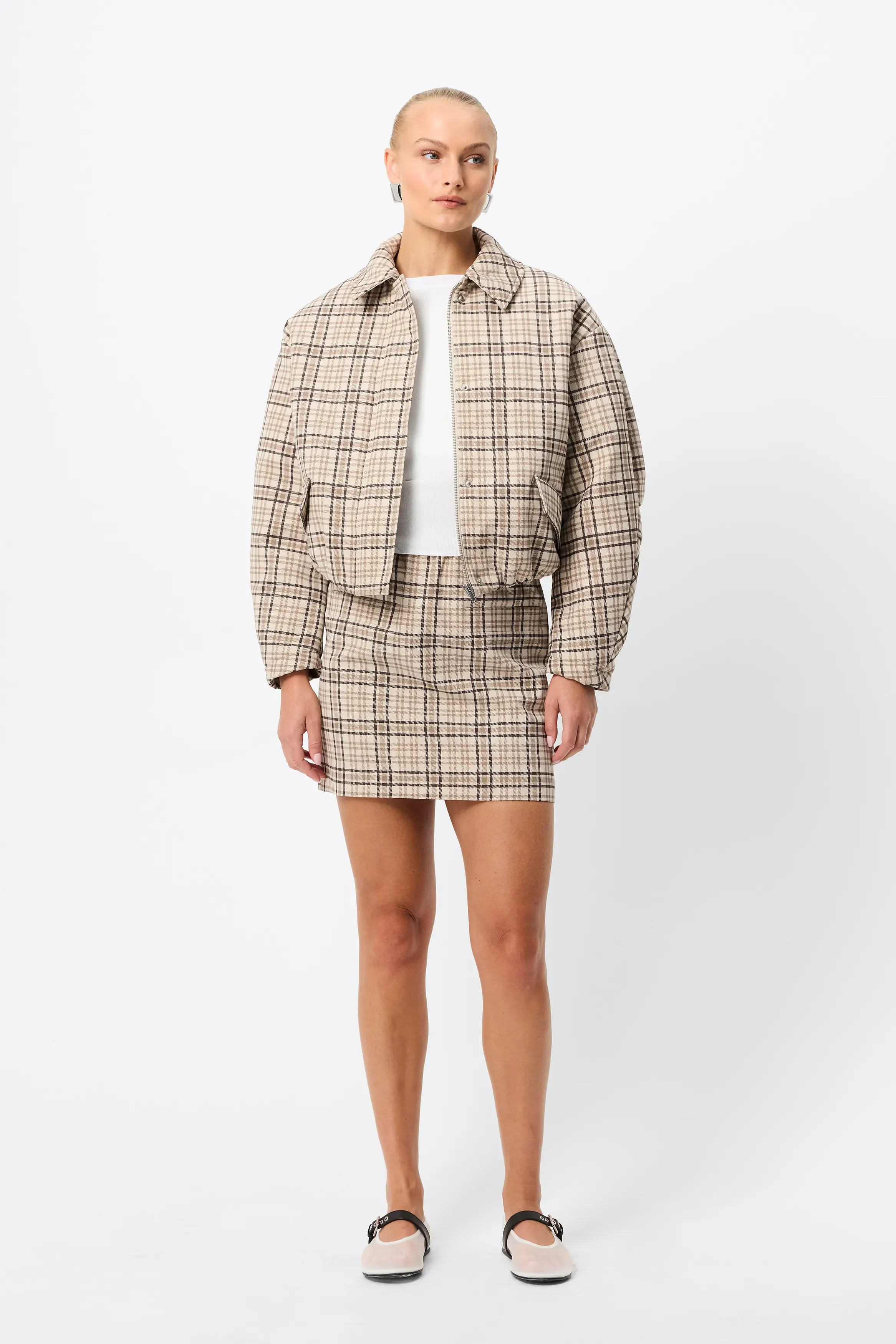MOSSMAN | MONTRÉAL PLAID MINISKIRT.