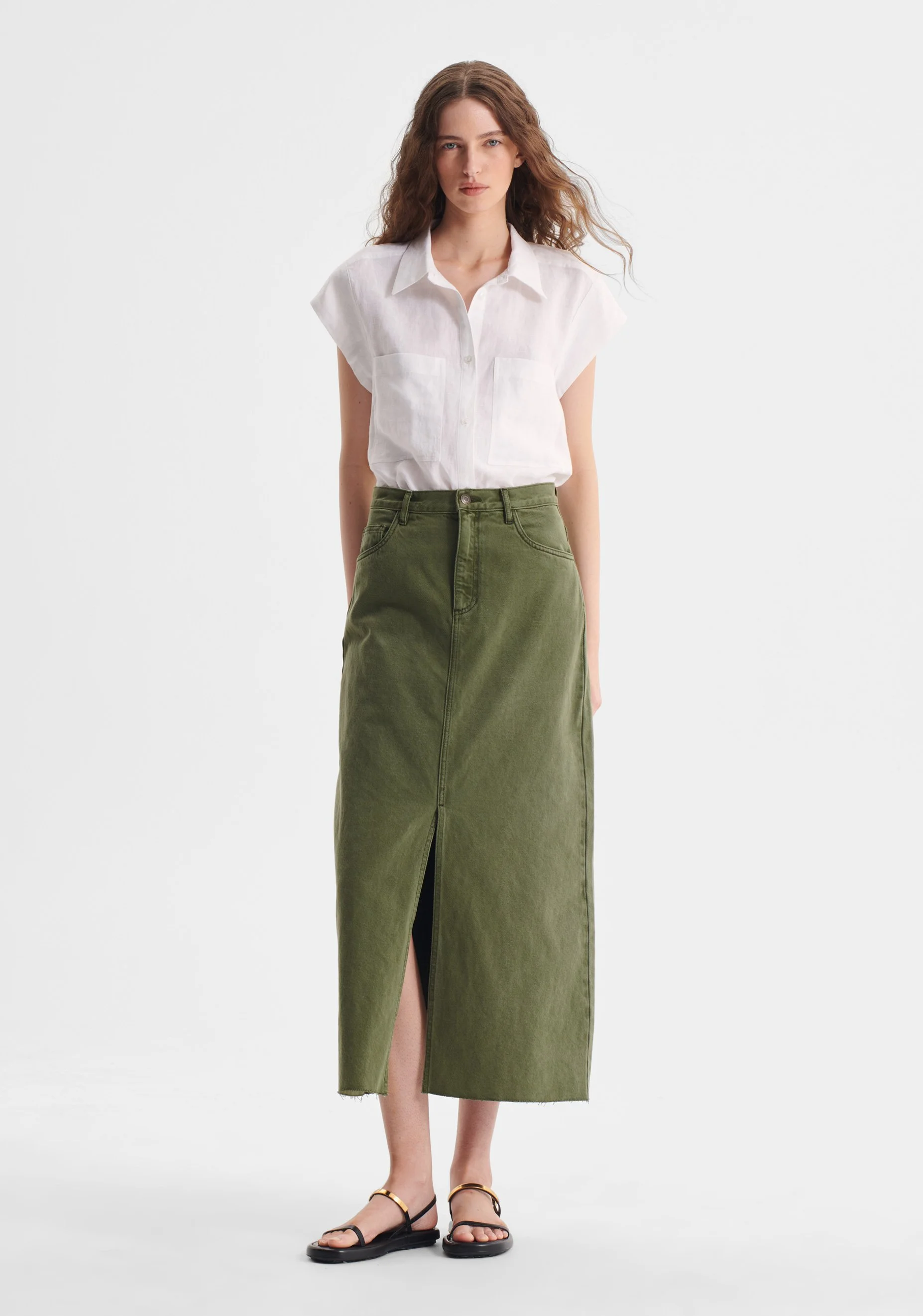 Morrison-AW26-Maverick-Denim-Skirt-Khaki_1.jpeg