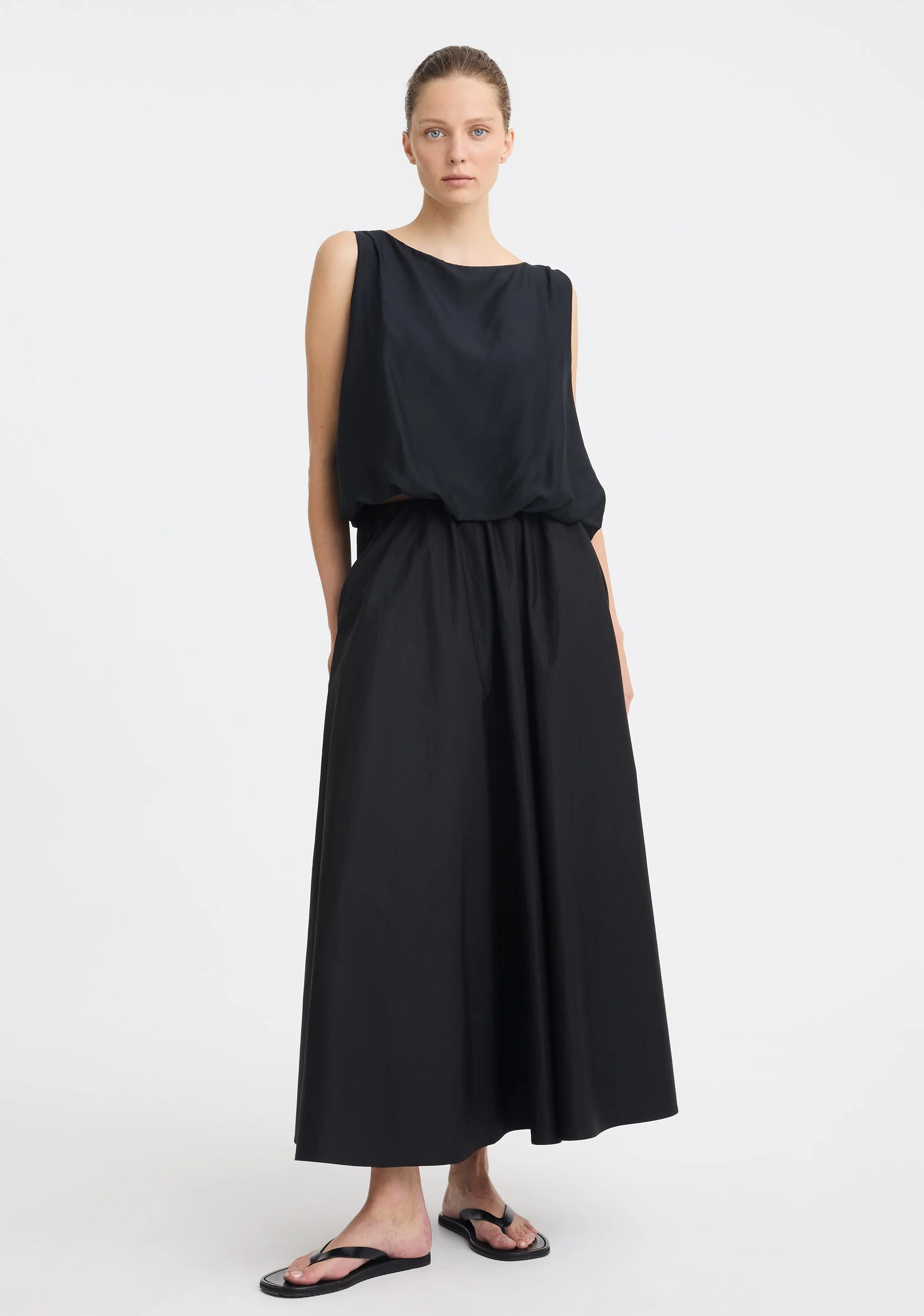 MORRISON | BLACK CELINE BUBBLE TOP.