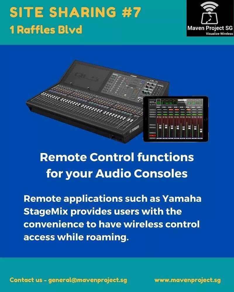 Are you using iPad application (e.g. StageMix) to extend the console's controls wirelessly? Remote applications bring convenience for an audio engineer. However, an unreliable wireless network will bring more harm than good. Learn how Maven Wireless 