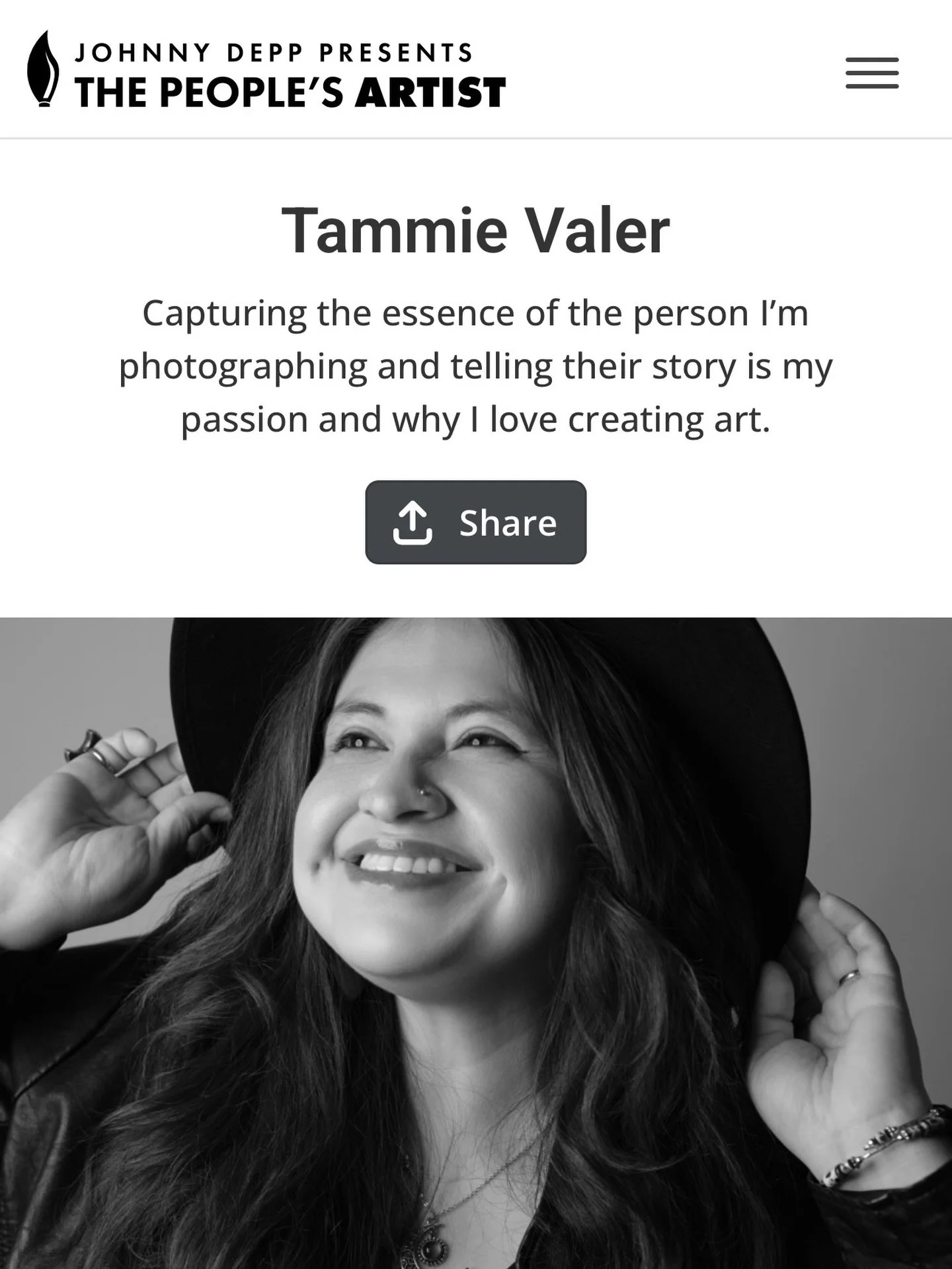 I am one of the top 20 contestants for @johnnydepp&rsquo;s The People&rsquo;s Artist project. The winner will have a chance to display their work at The Art of Elysium&rsquo;s Salon in LA and an appearance on Artforum Magazine. They will also receive