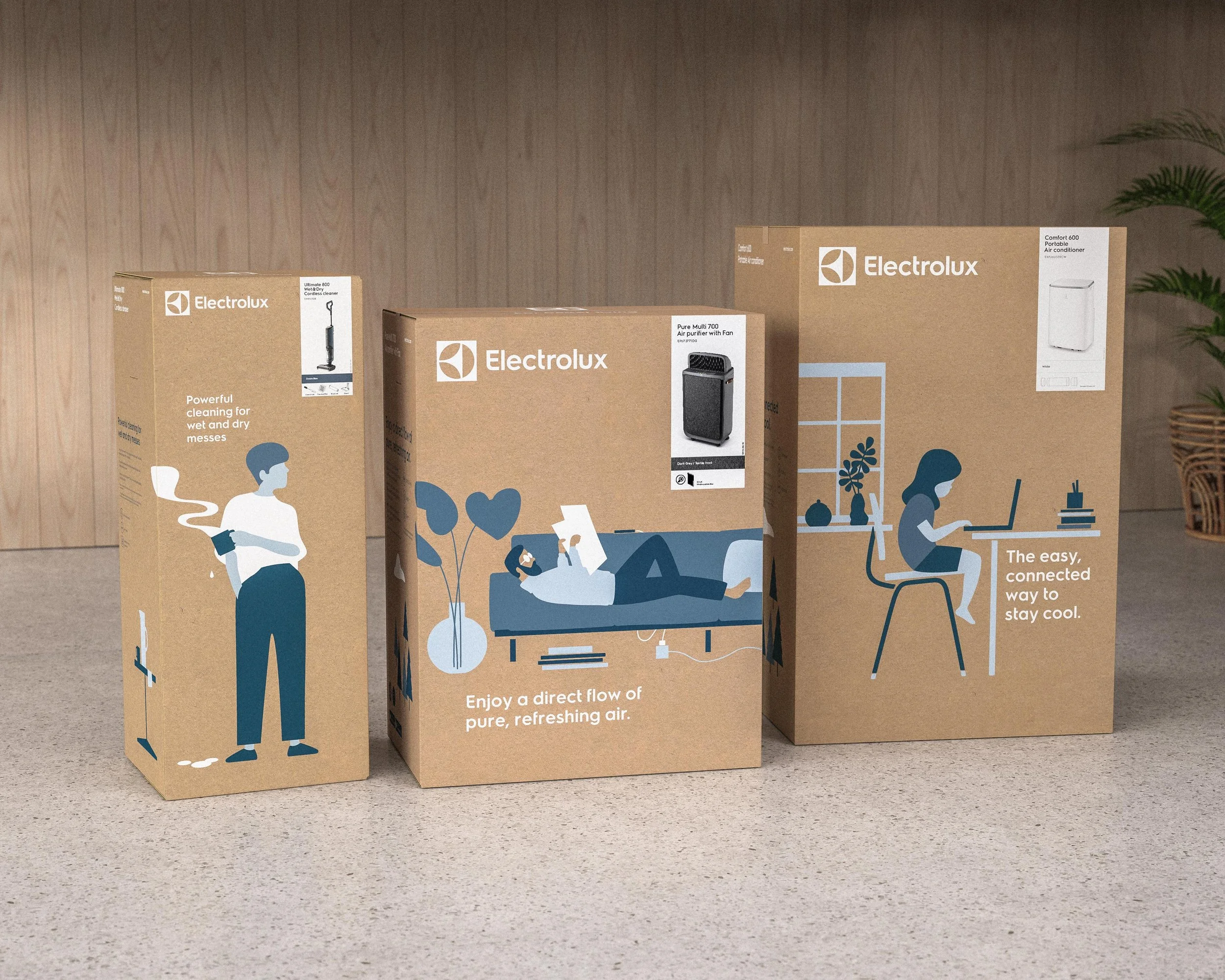 Electrolux sustainable packaging design
