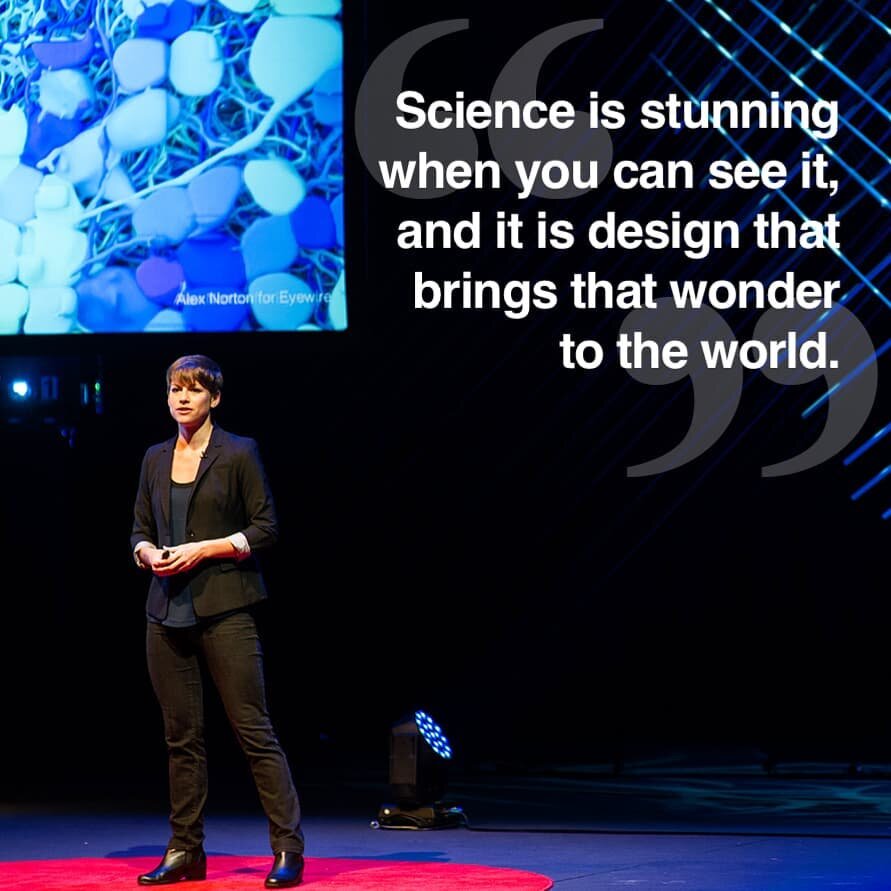 In this #TEDx talk (link in bio), Executive Director of EyeWire and crowd sourcing expert, @amyrobinsonsterling discusses how #design touches every aspect of our lives whether we notice it or not, and the #impact of applying design thinking to #scien