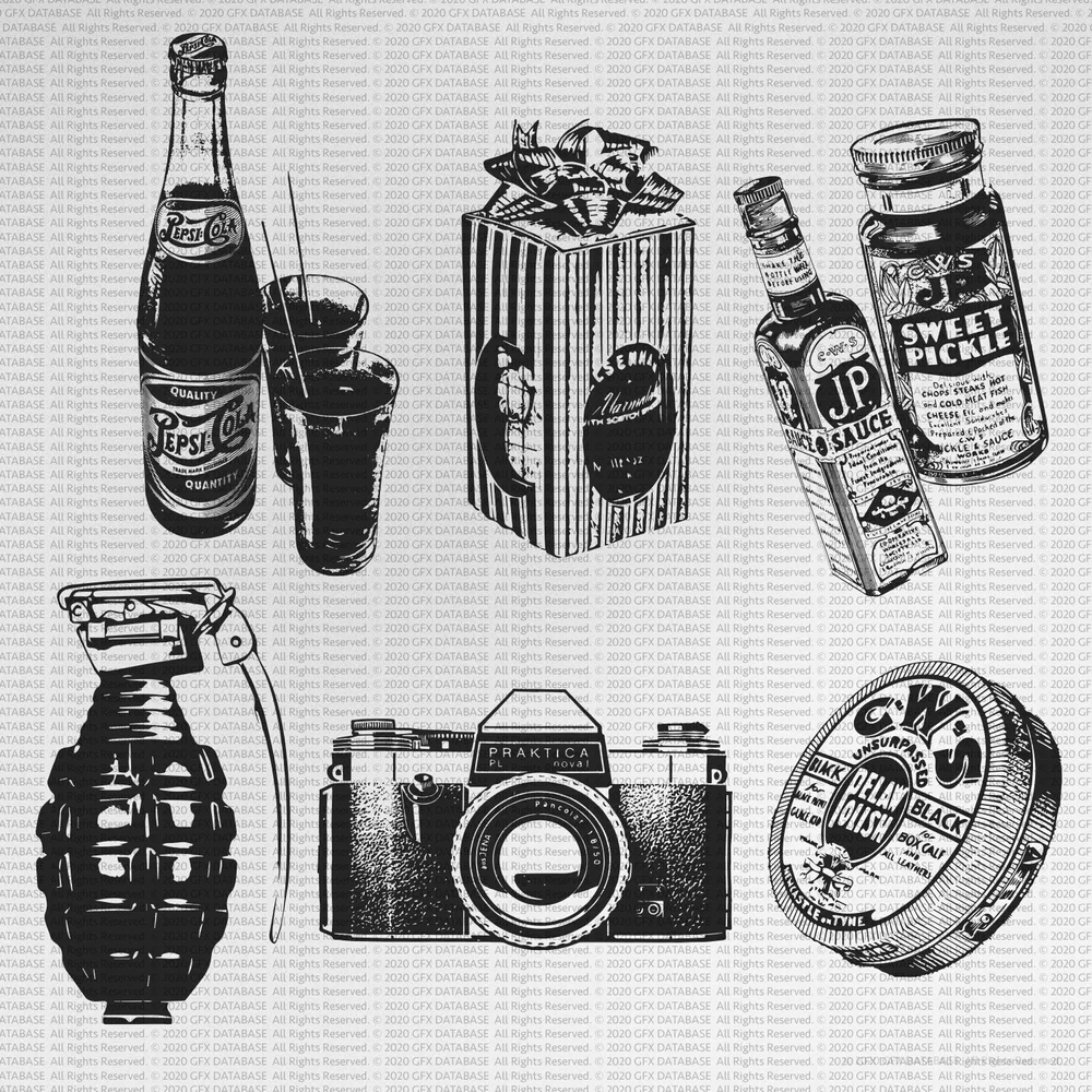 Vector Objects Pack V1 — GFX DATABASE