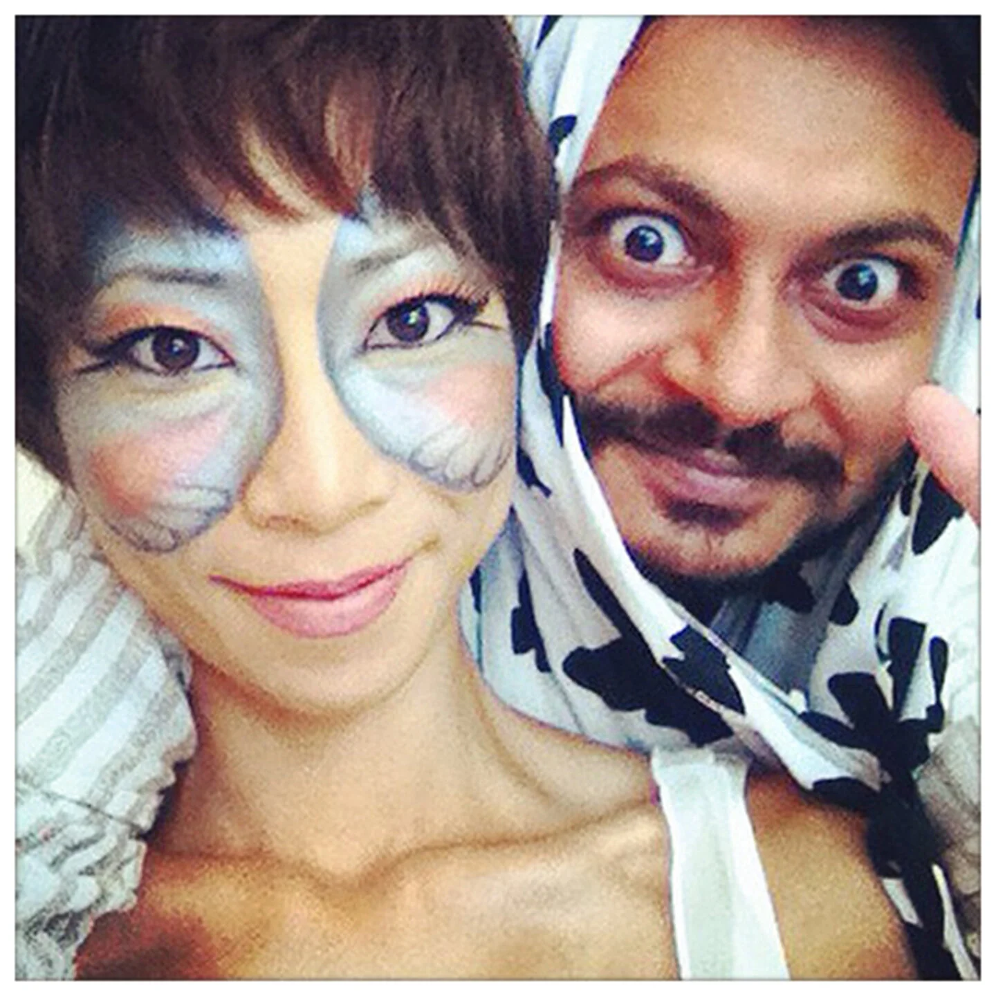  Me, Ritam Banerjee, a photographer having fun with a model with butterfly painted on her face. 