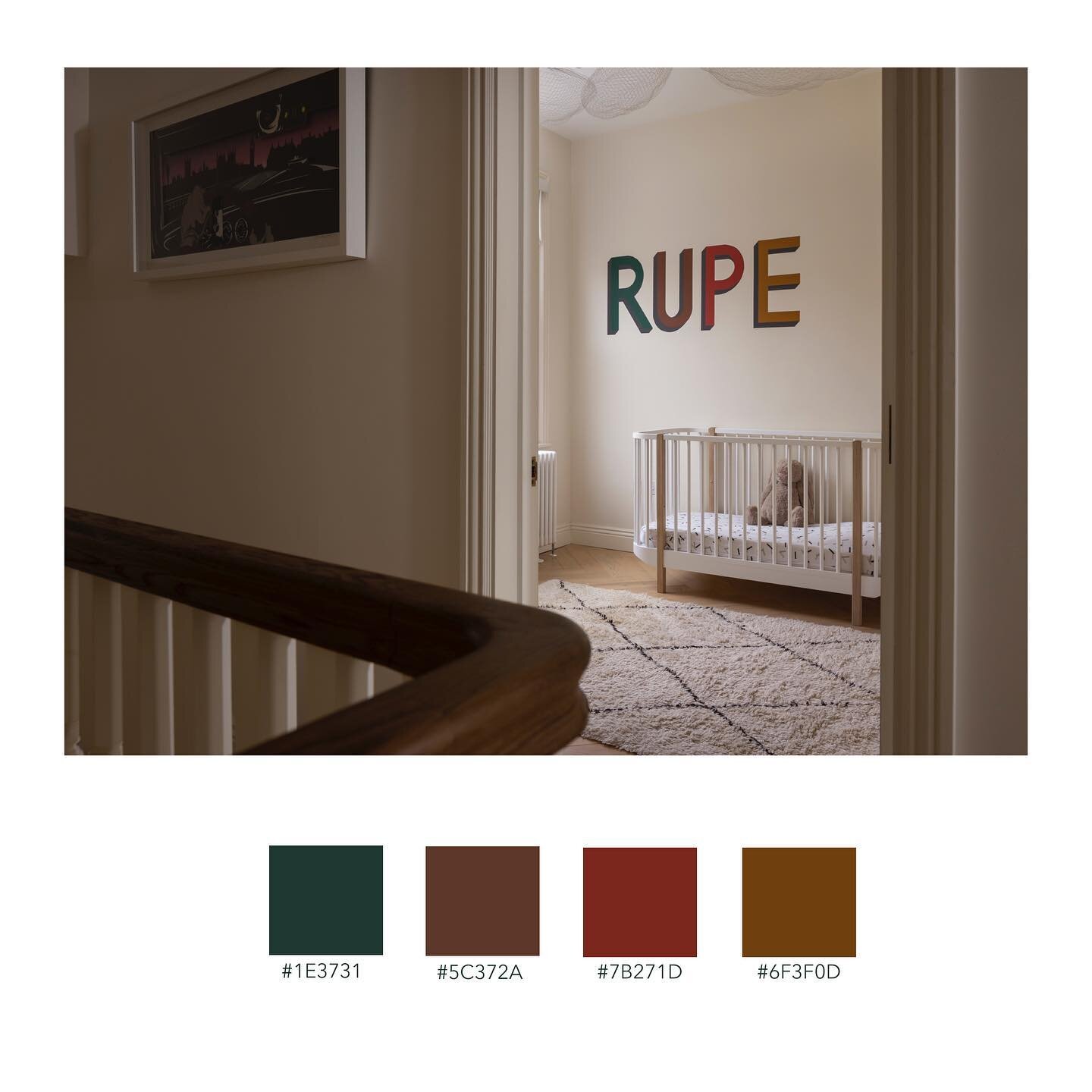 【RUPE - Brockley, SE4】
There was a real focus on fine materials on this project. The colours are understated and neutral drawing the eye to the woods, coving and finishes. 
However, dashes of colour in paint and art bring some life to the subtle pale