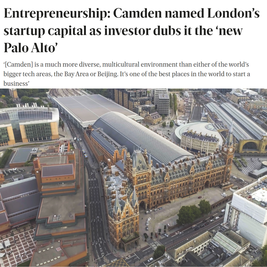 Camden named London’s business startup capital