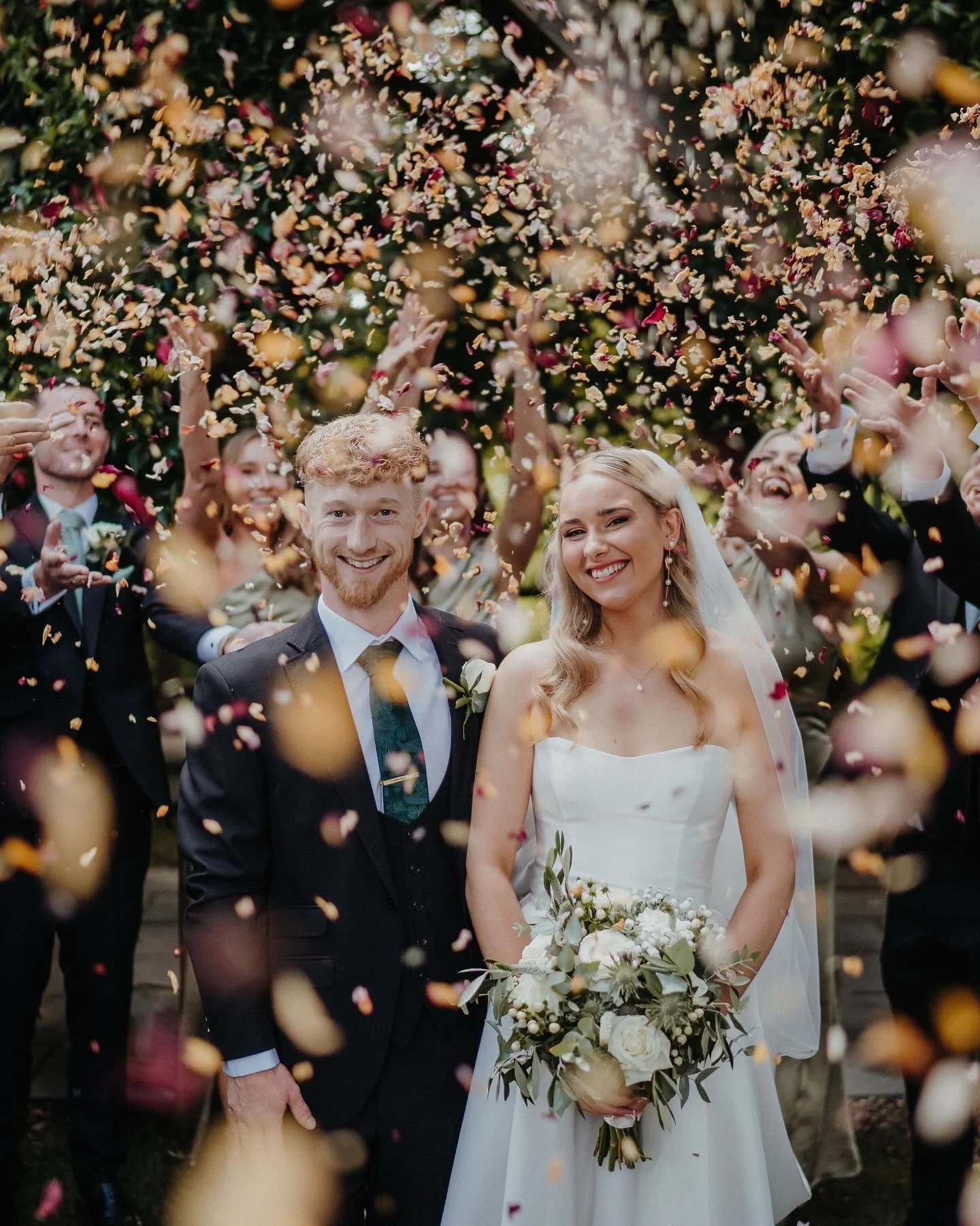 King of Confetti 😁 Some more of my favourites from Hannah &amp; Nathan&rsquo;s wedding at Millbridge Court. 

Venue: @millbridgecourt 
Dress: @_houseofflora_ &amp; @bridalindulgence 
MUA: @oliviamillsmua 
Videographer: @alice_underwood_films_wedding