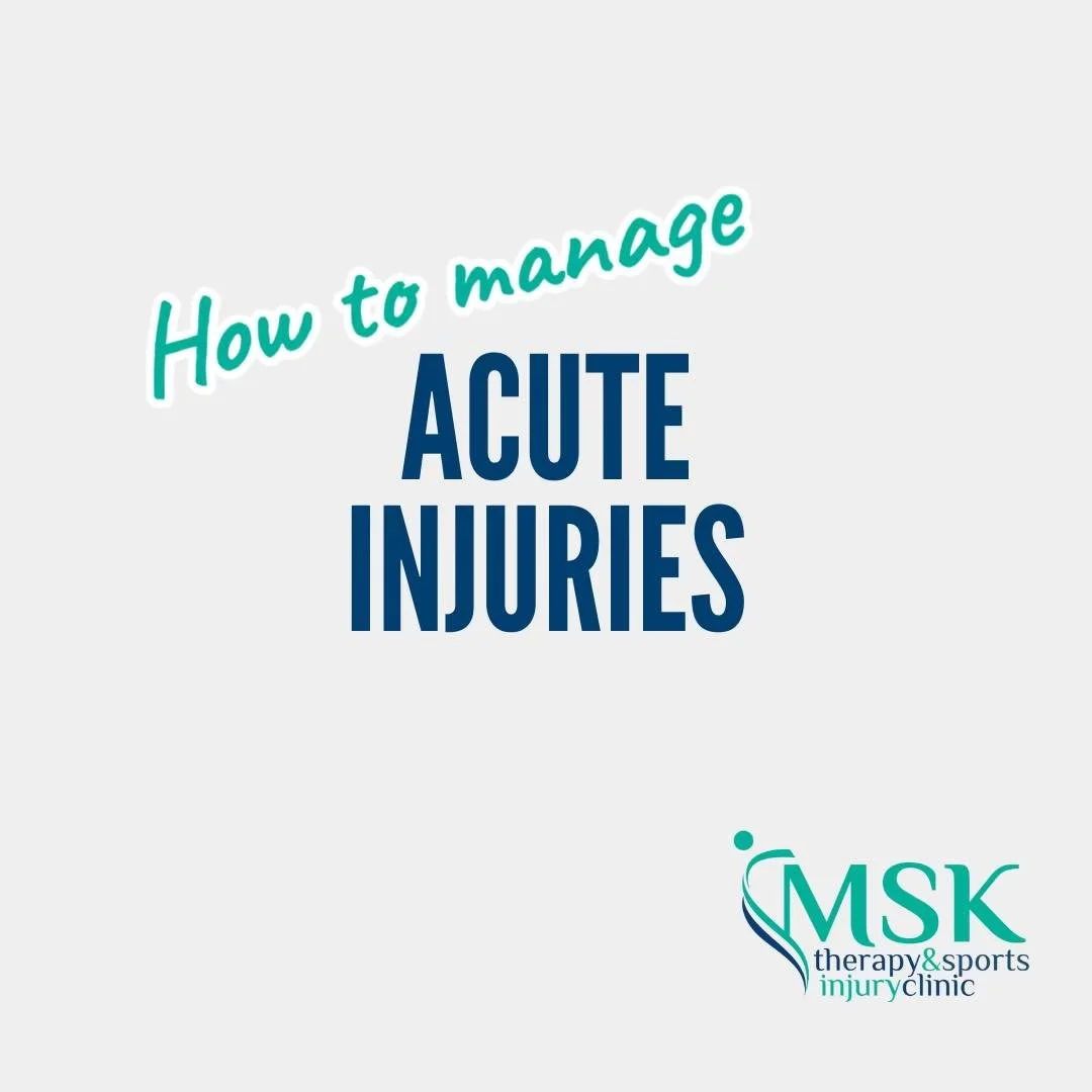 How to manage an acute injury...

Since spraining my ankle it's become even more apparent how much conflicting information there is out there for you guys, about what to do within the first 48 hours or Acute injury phase.

We recommend following the 
