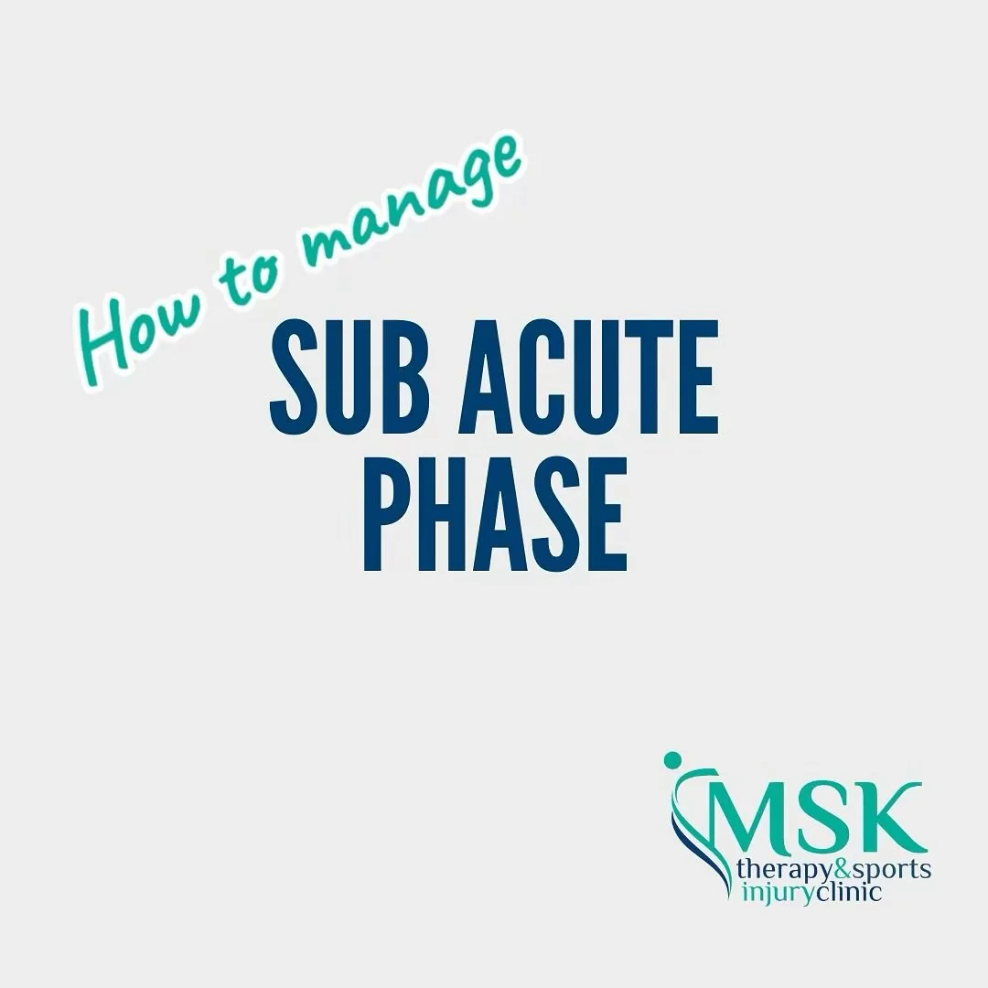 What to do when you&rsquo;ve past the first few days of an injury and you&rsquo;ve moved from the acute phase to the sub acute phase&hellip;

Follow the LOVE part of the PEACE &amp; LOVE protocols for soft tissue injury.  In the sub acute phase, it&r