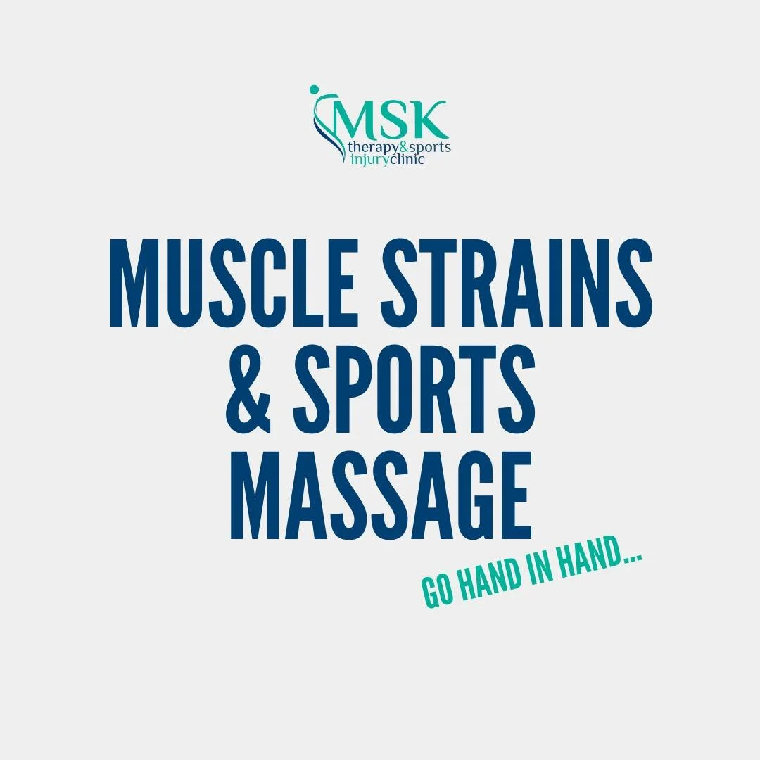 Did you know Sports Massage &amp; Muscle Strains go hand in hand?

Sports massage can be beneficial following the acute phase (24-72hours) of a strain.  It can help to:
- Aid tissue circulation
- Add tensile stress, reducing haphazard scar tissue for