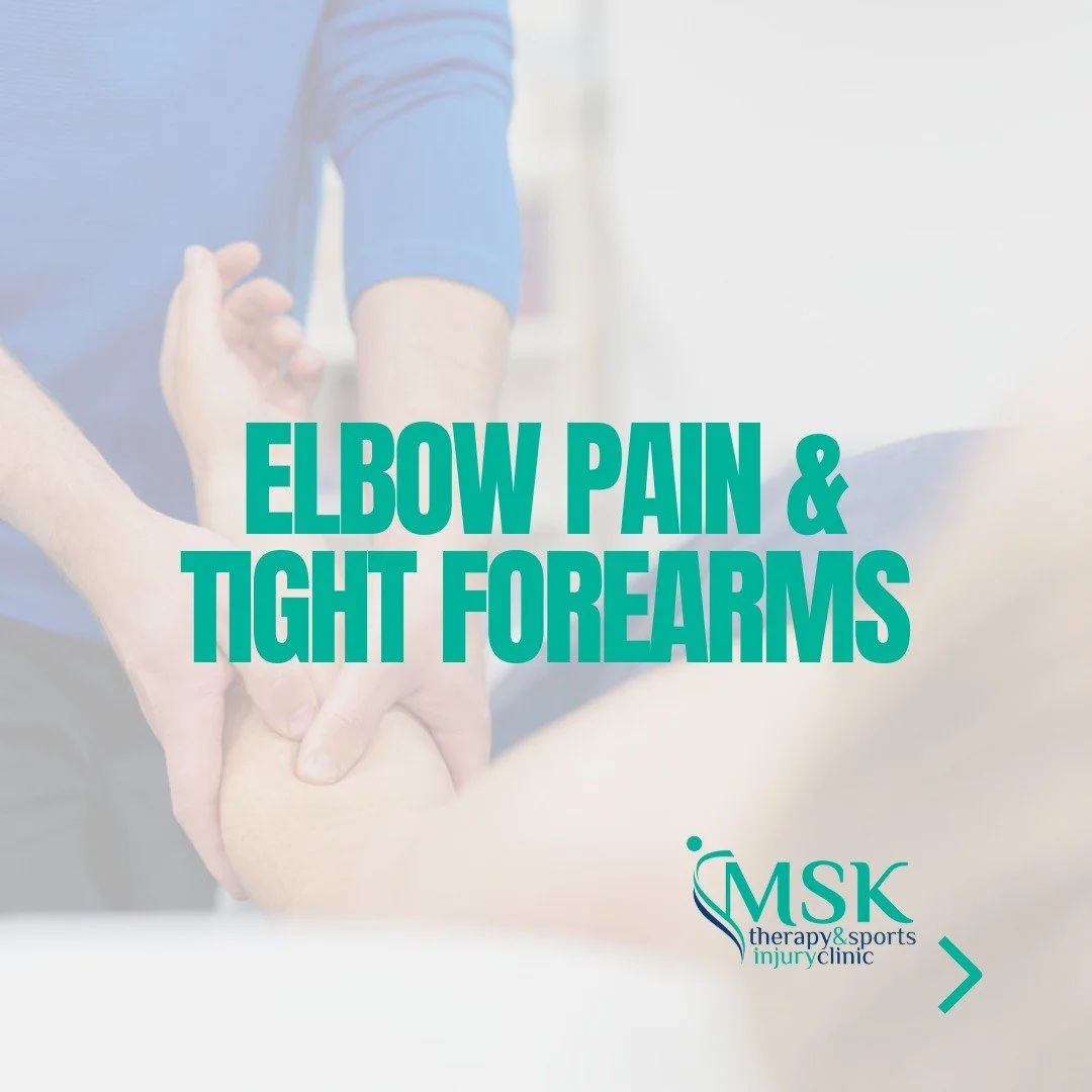 Did you know we can help with elbow pain?

Weightlifters, gym-goers, golfers, squash &amp; tennis players, office workers... Yes, I'm looking at you 👀

We often see elbow pain within clinic and most people are surprised at how tight their forearms a