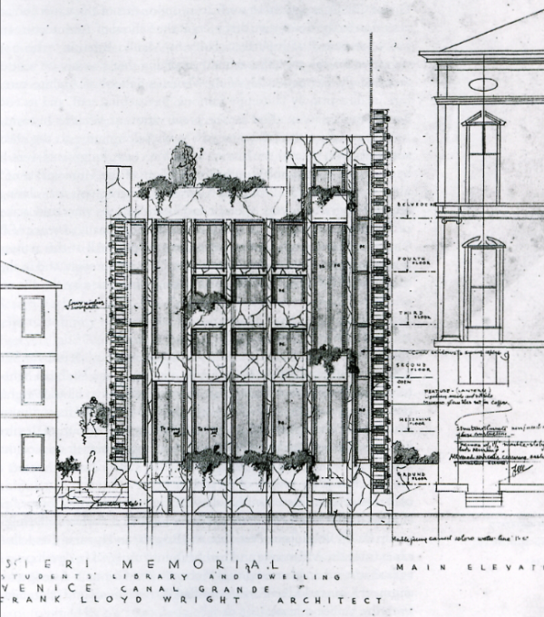 Memorial Masieri, une des version du projet (DR)