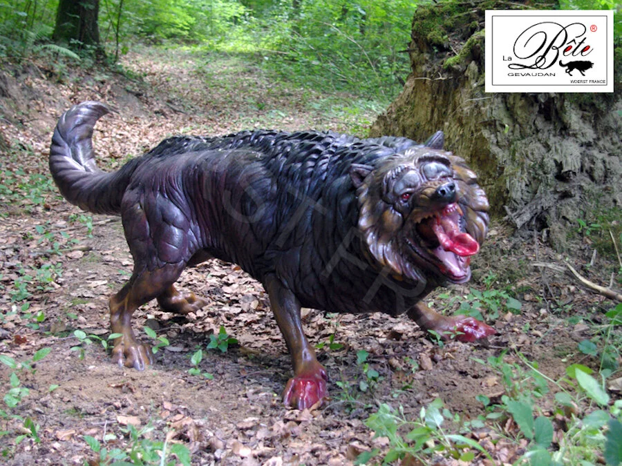 Reconstitution contemporaine de la bête du Gévaudan (DR)