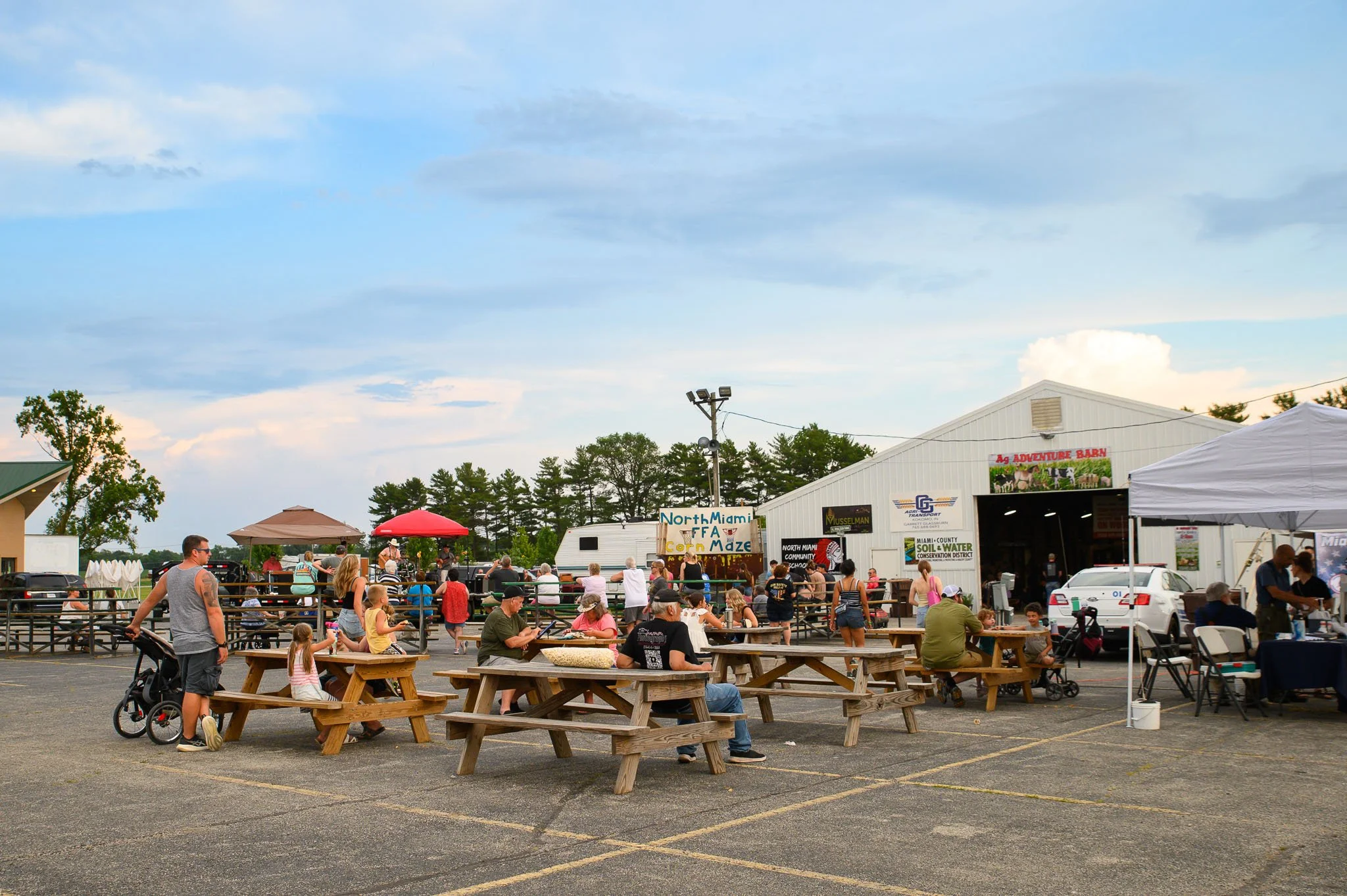 Fair Food Vendors at the Miami County 4-H Fair in Peru Indiana
