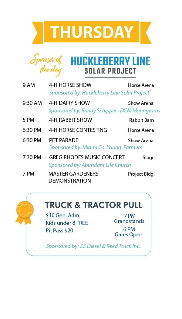 Thursday at the Miami County 4-H Fair 2025