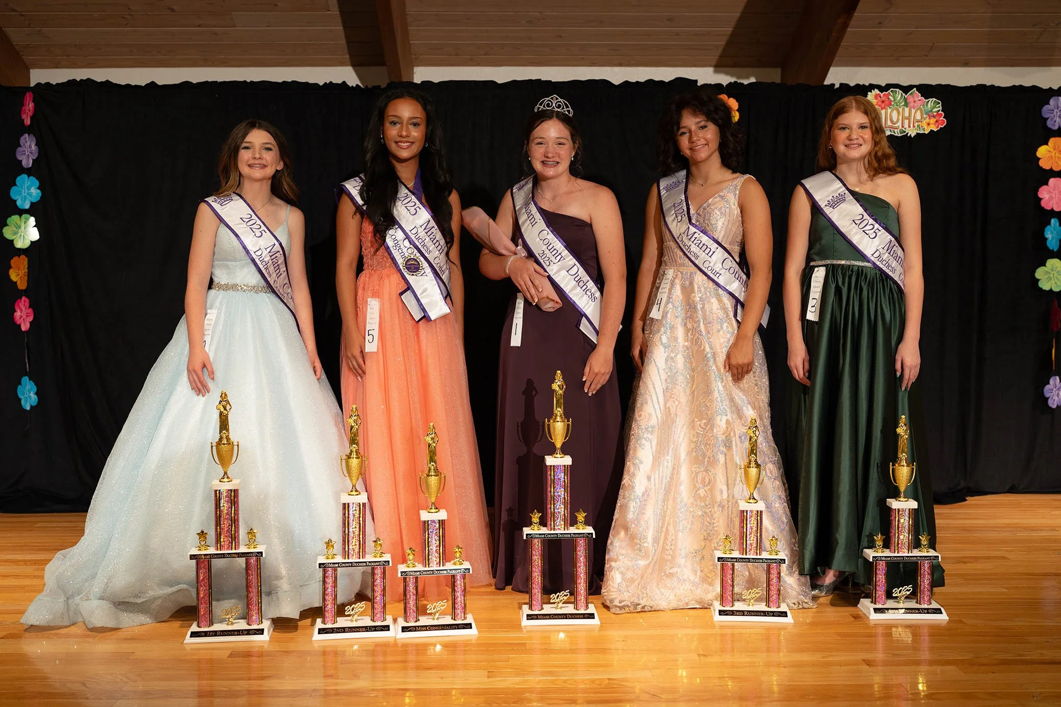 Miss Miami County Duchess 2025 Finalists at the 4-H Fair Pageant in Peru Indiana ©