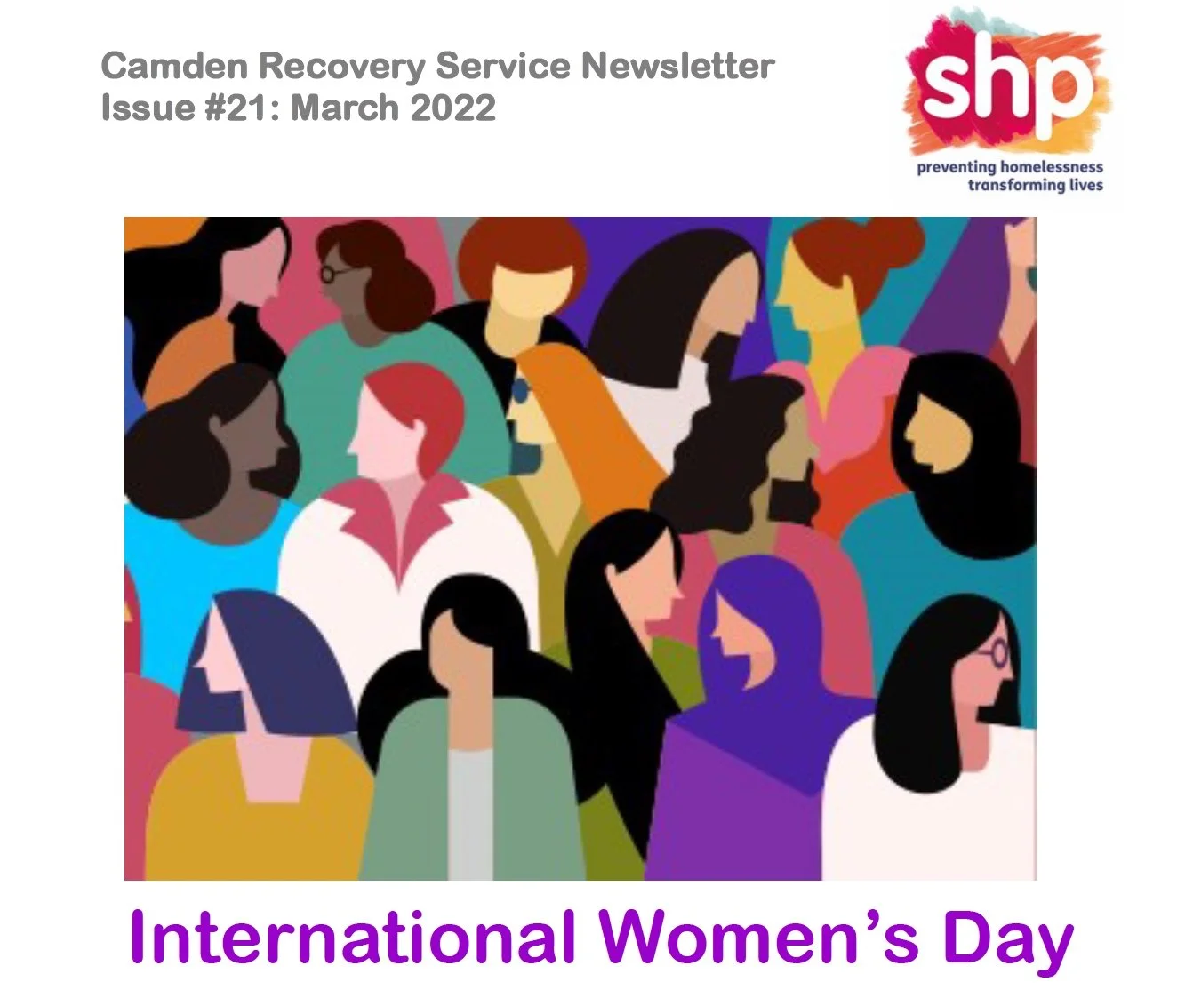 Camden &amp; Islington Recovery, Aftercare and ETE Services Newsletter - March 2022