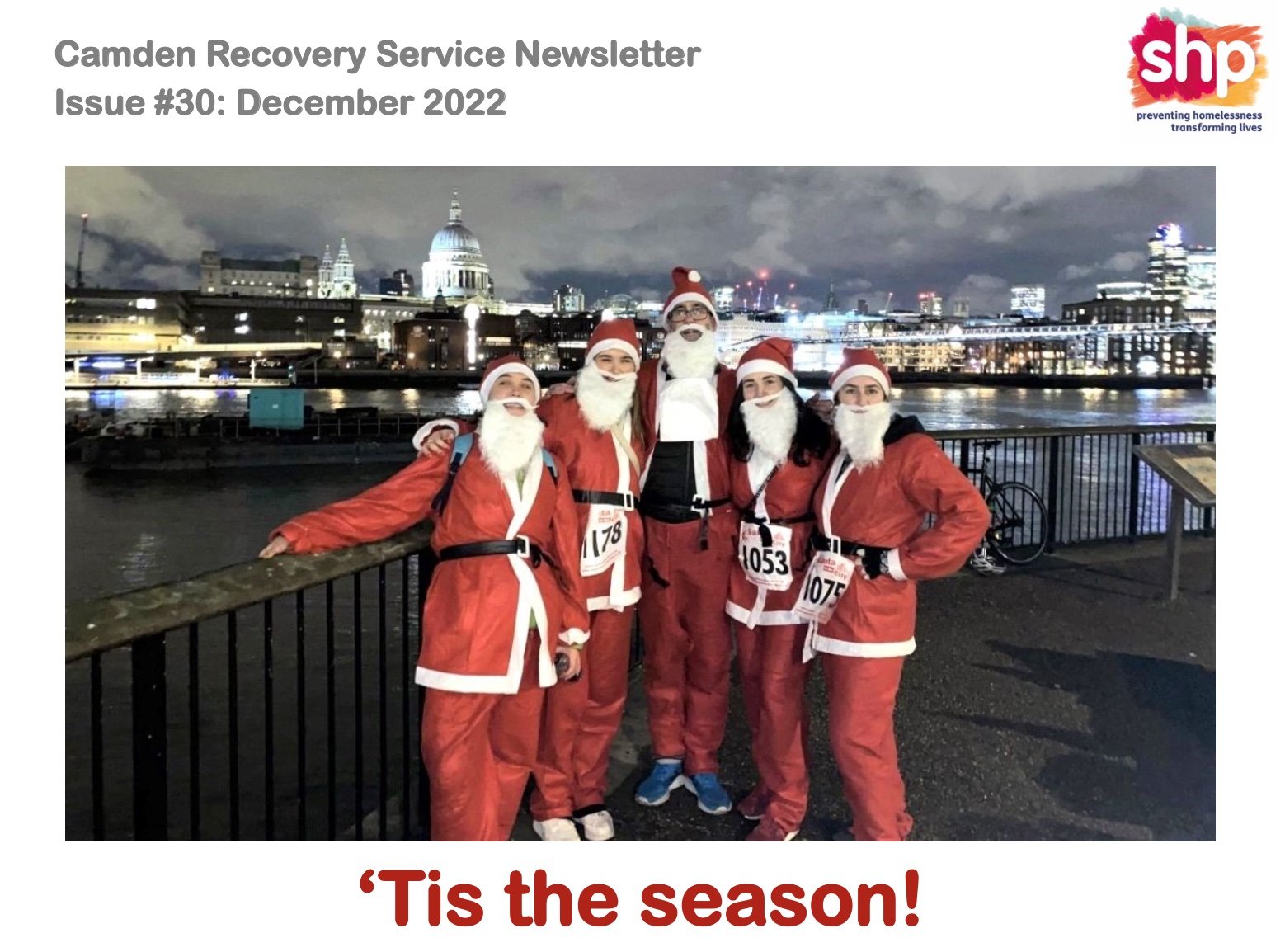 Camden Recovery, Aftercare and ETE Services Newsletter - December 2022
